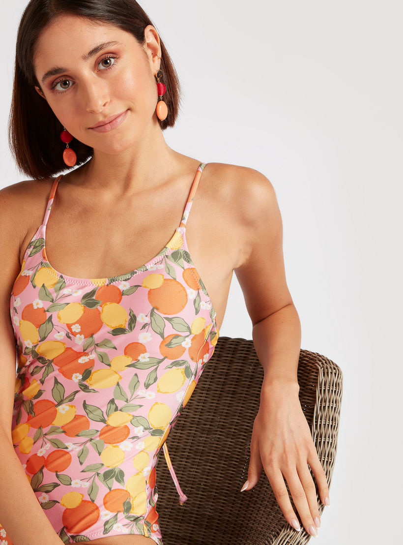 All-Over Print Swimsuit with Tie-Ups-women-clothing-swimandbeach-swimsuits-image-1
