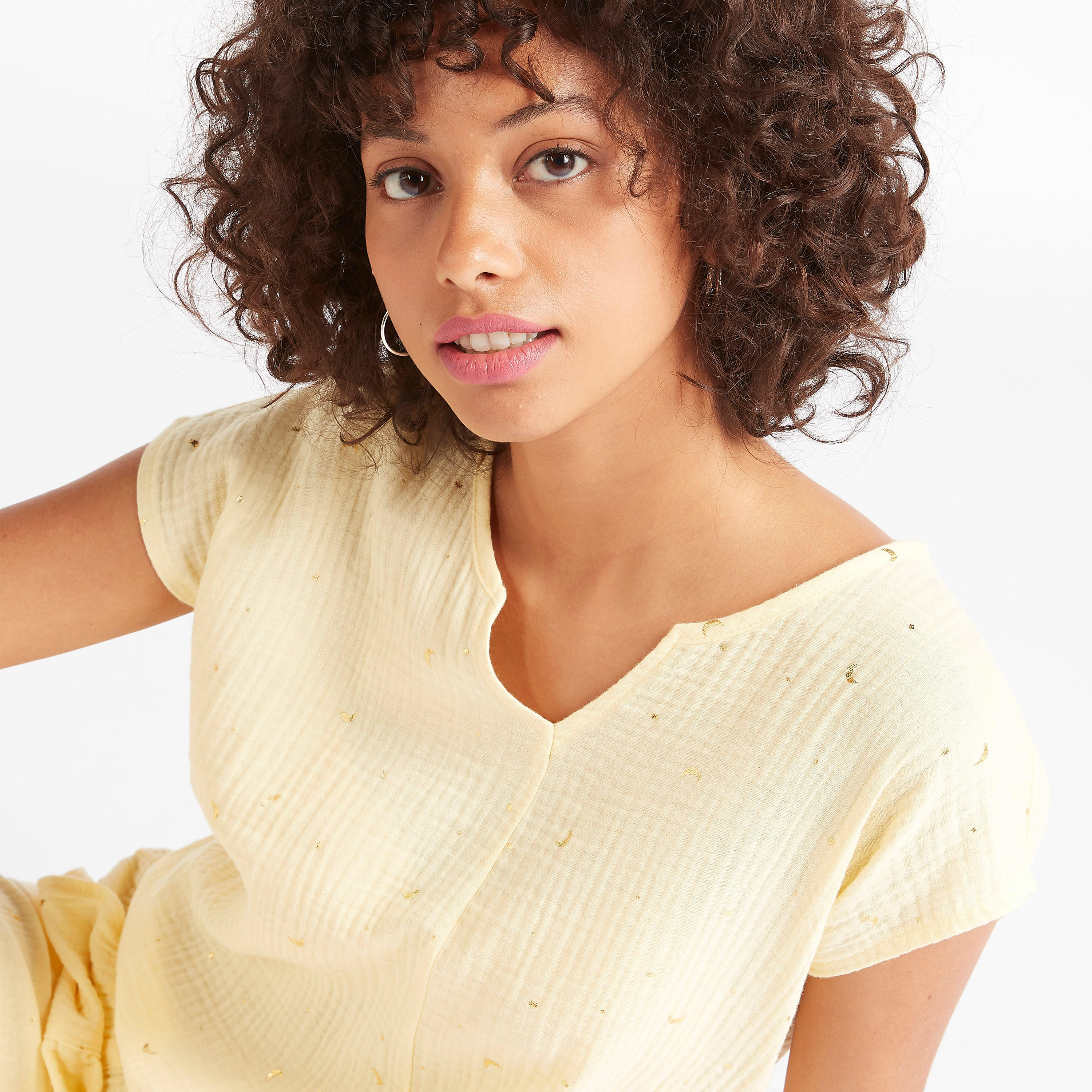 Textured Tie-Up Detailed Top and Pyjama Set-women-clothing-nightwear-pyjamas-longsets-image-6