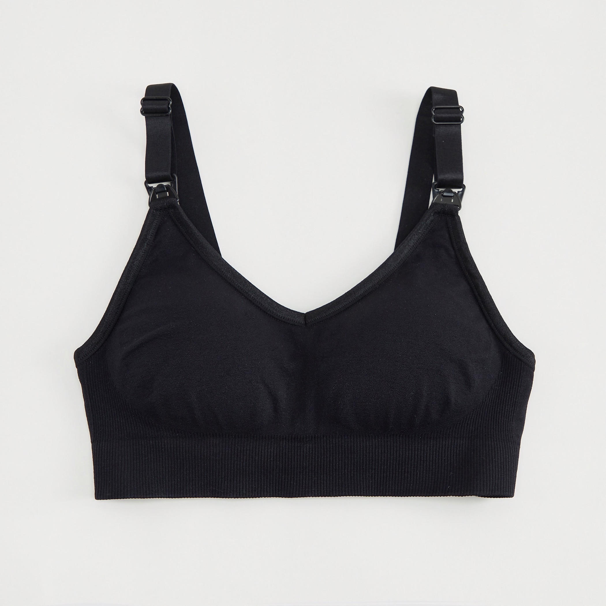 Solid Seamless Padded Maternity Bra-women-clothing-lingerie-bras-image-1