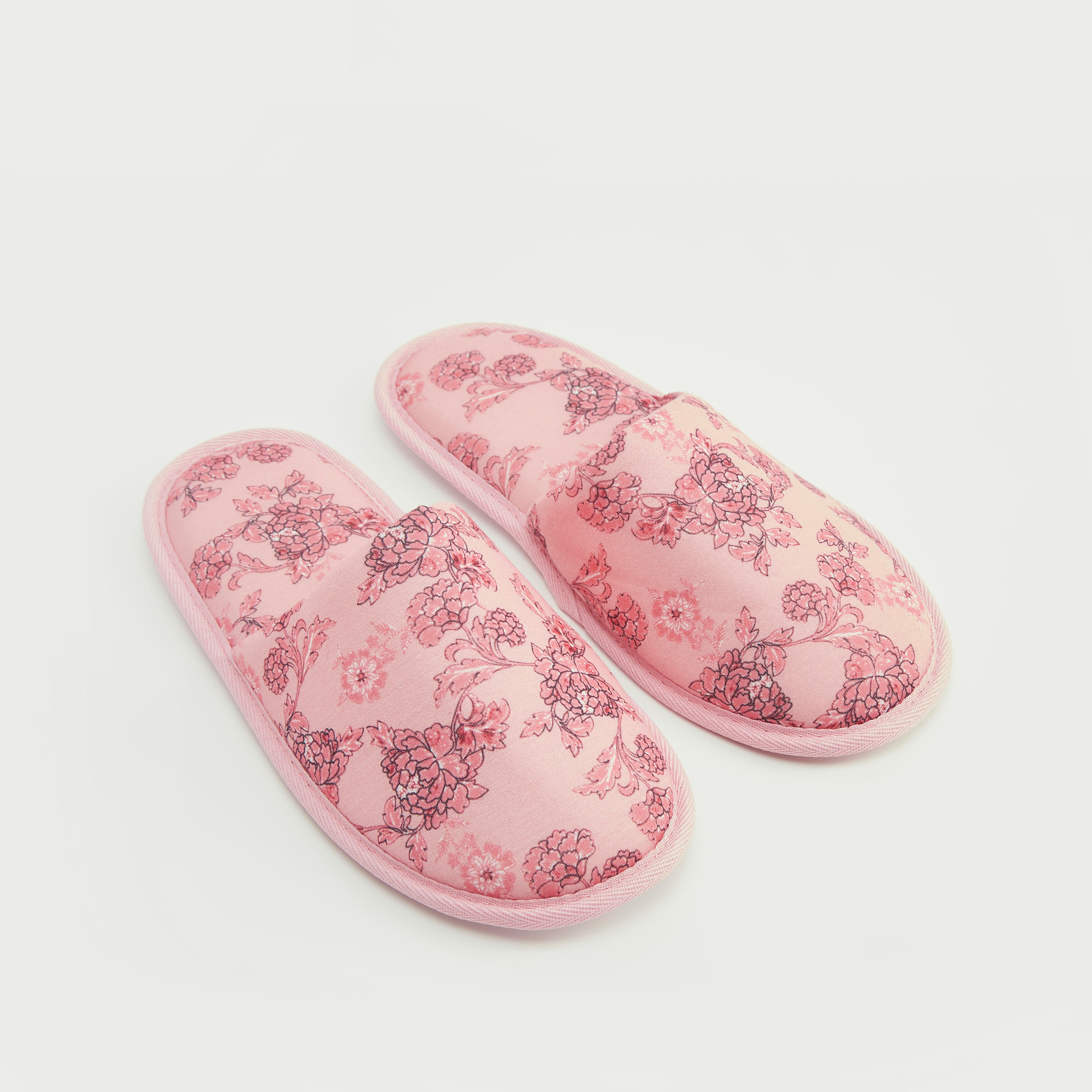 شبشب غرفة نوم سهل الارتداء بطبعات أزهار-women-clothing-nightwear-bedroomslippers-image-3