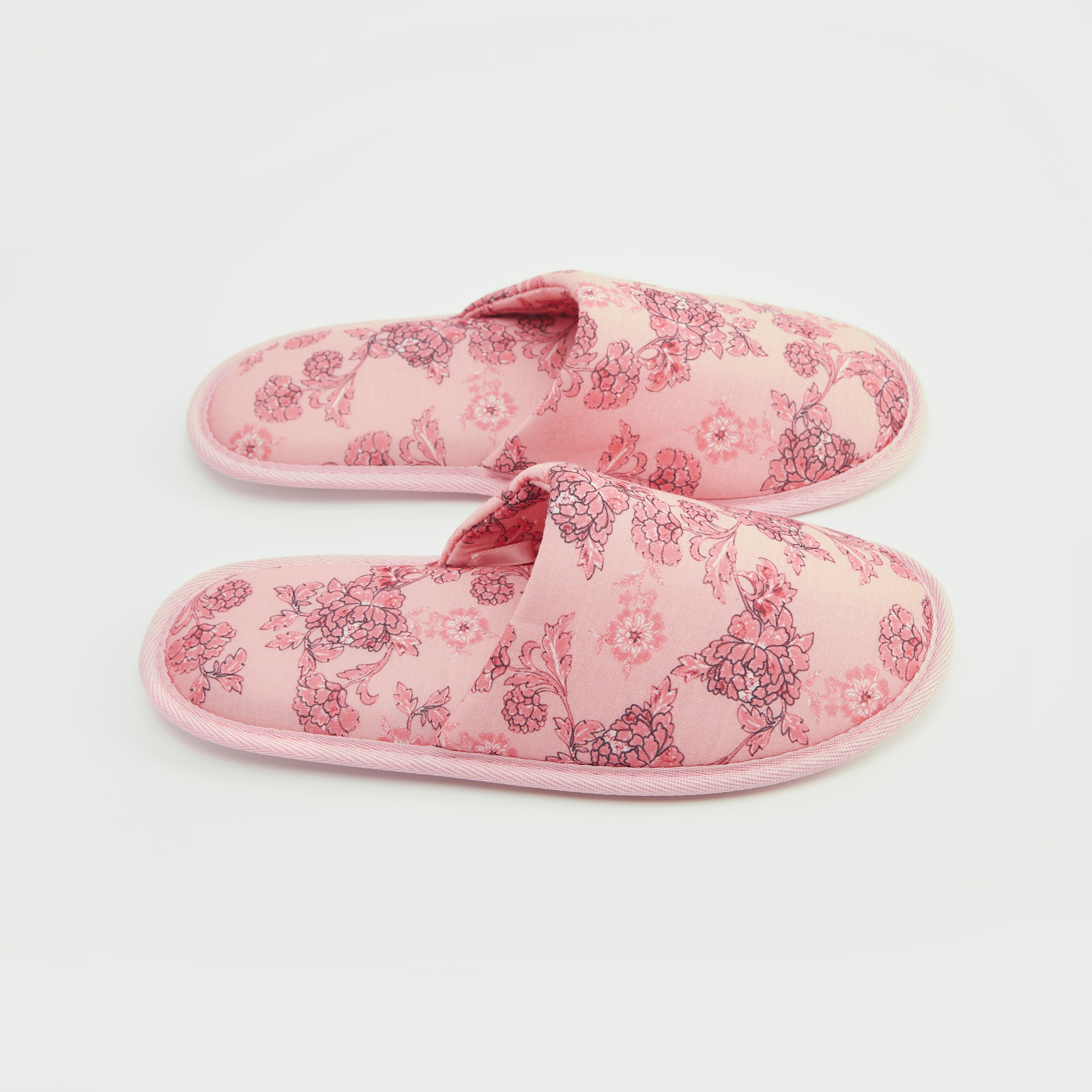 شبشب غرفة نوم سهل الارتداء بطبعات أزهار-women-clothing-nightwear-bedroomslippers-image-4