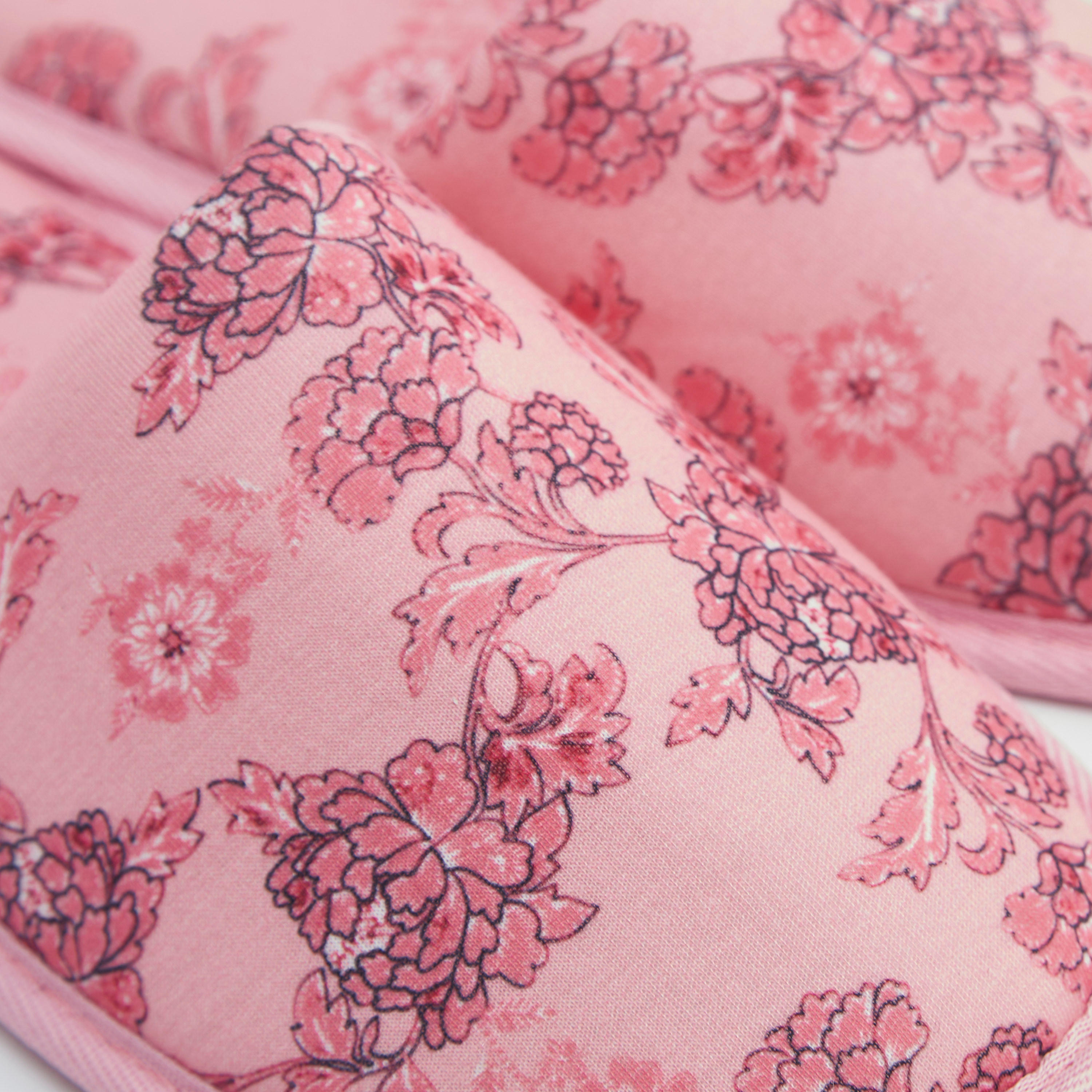 شبشب غرفة نوم سهل الارتداء بطبعات أزهار-women-clothing-nightwear-bedroomslippers-image-5