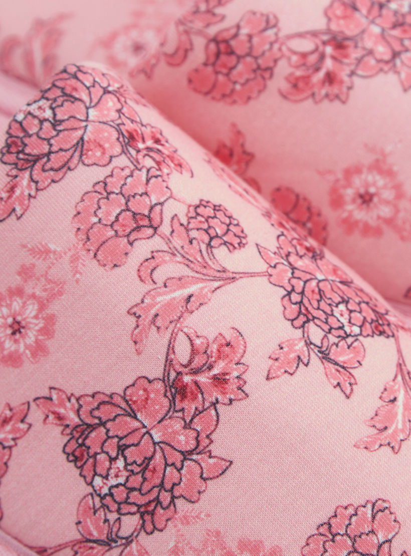شبشب غرفة نوم سهل الارتداء بطبعات أزهار-women-clothing-nightwear-bedroomslippers-image-5