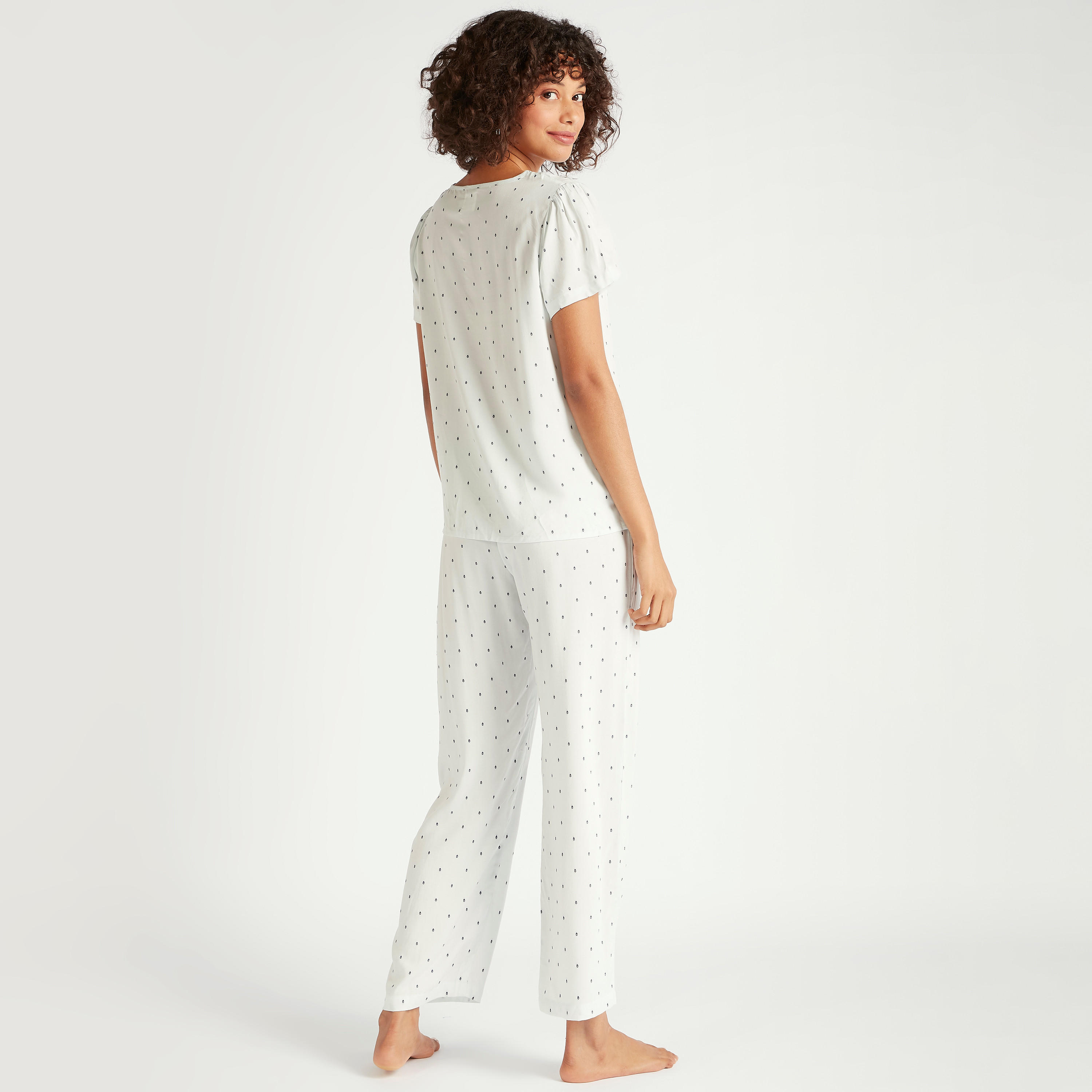 All-Over Print T-shirt and Pyjama Set-women-clothing-nightwear-pyjamas-longsets-image-4