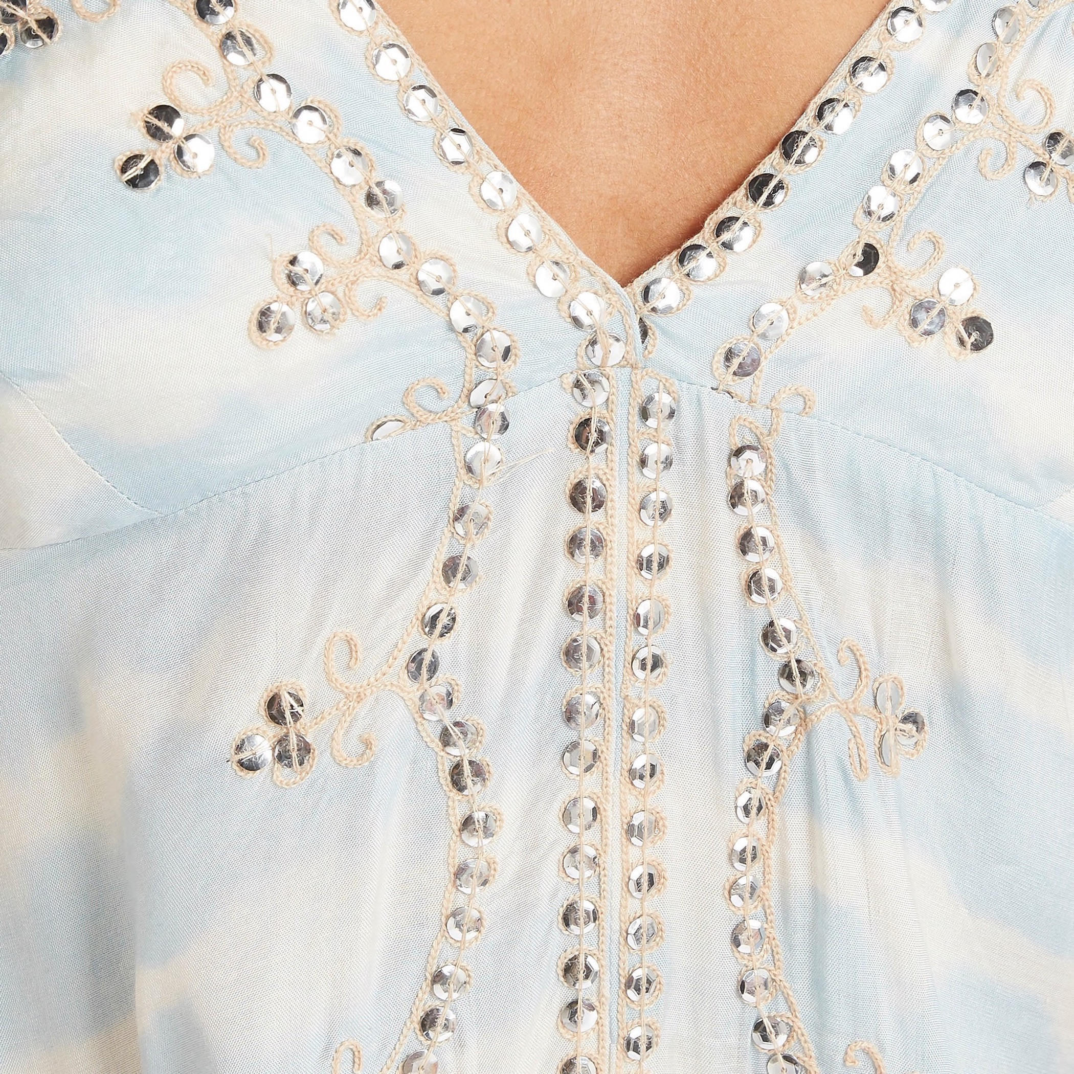 Sequin Embellished V-neck Maxi Gown-women-clothing-swimandbeach-beachwear-image-6