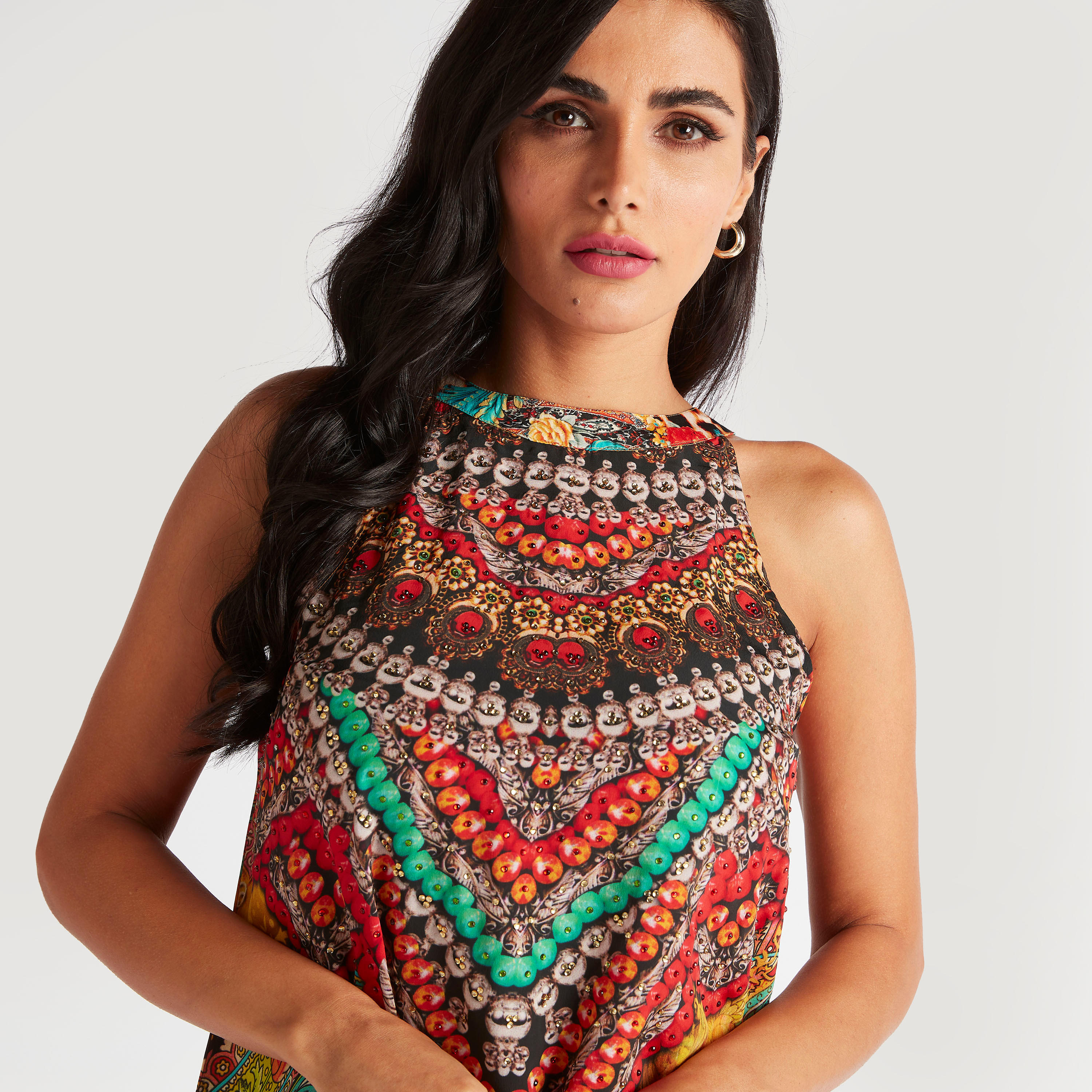 فستان طويل دون أكمام بطبعات من بيتش وير-women-clothing-swimandbeach-beachwear-image-5