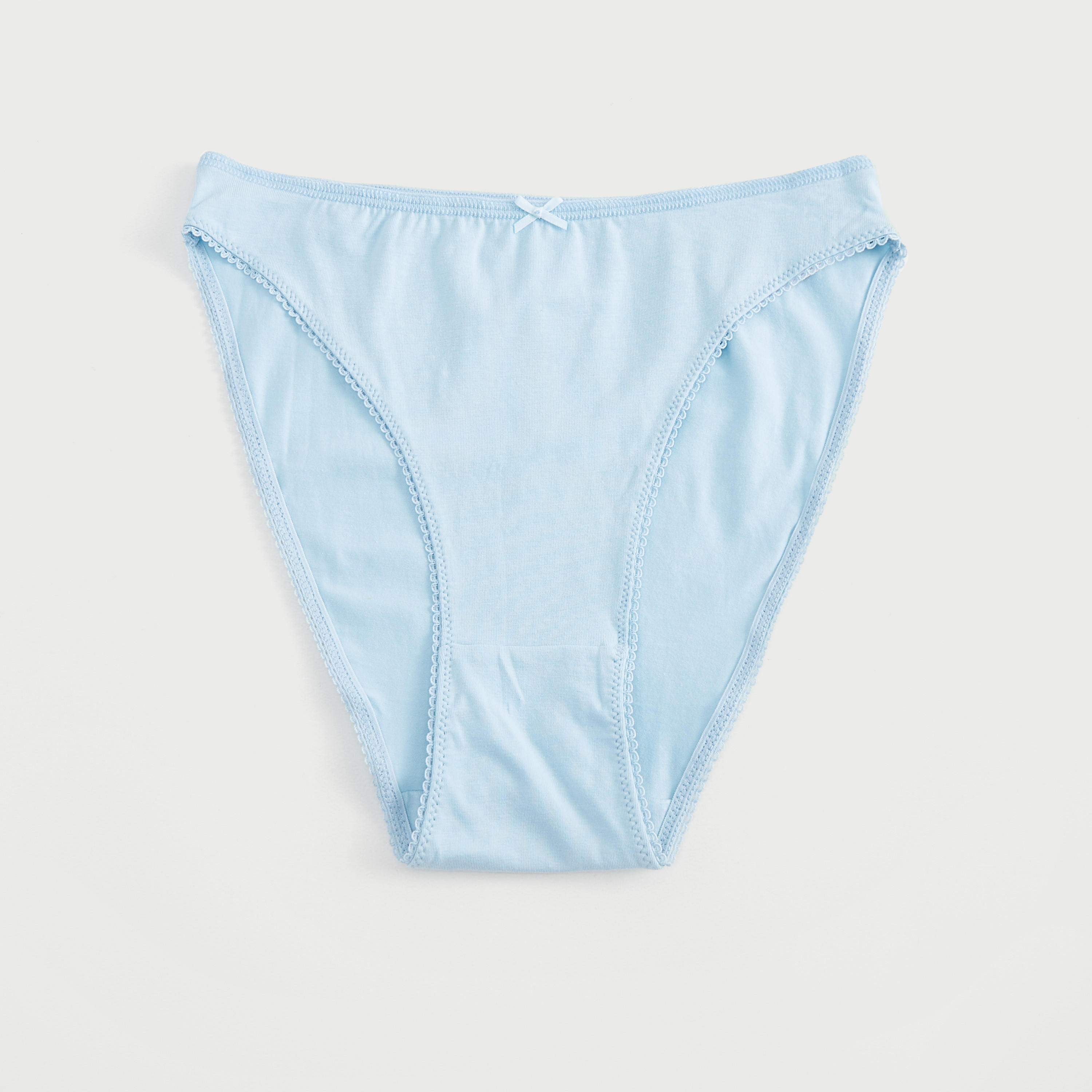 سراويل داخلية سادة بخصر مطاطي وفيونكة - طقم من 5 قطع-women-clothing-lingerie-panties-image-3