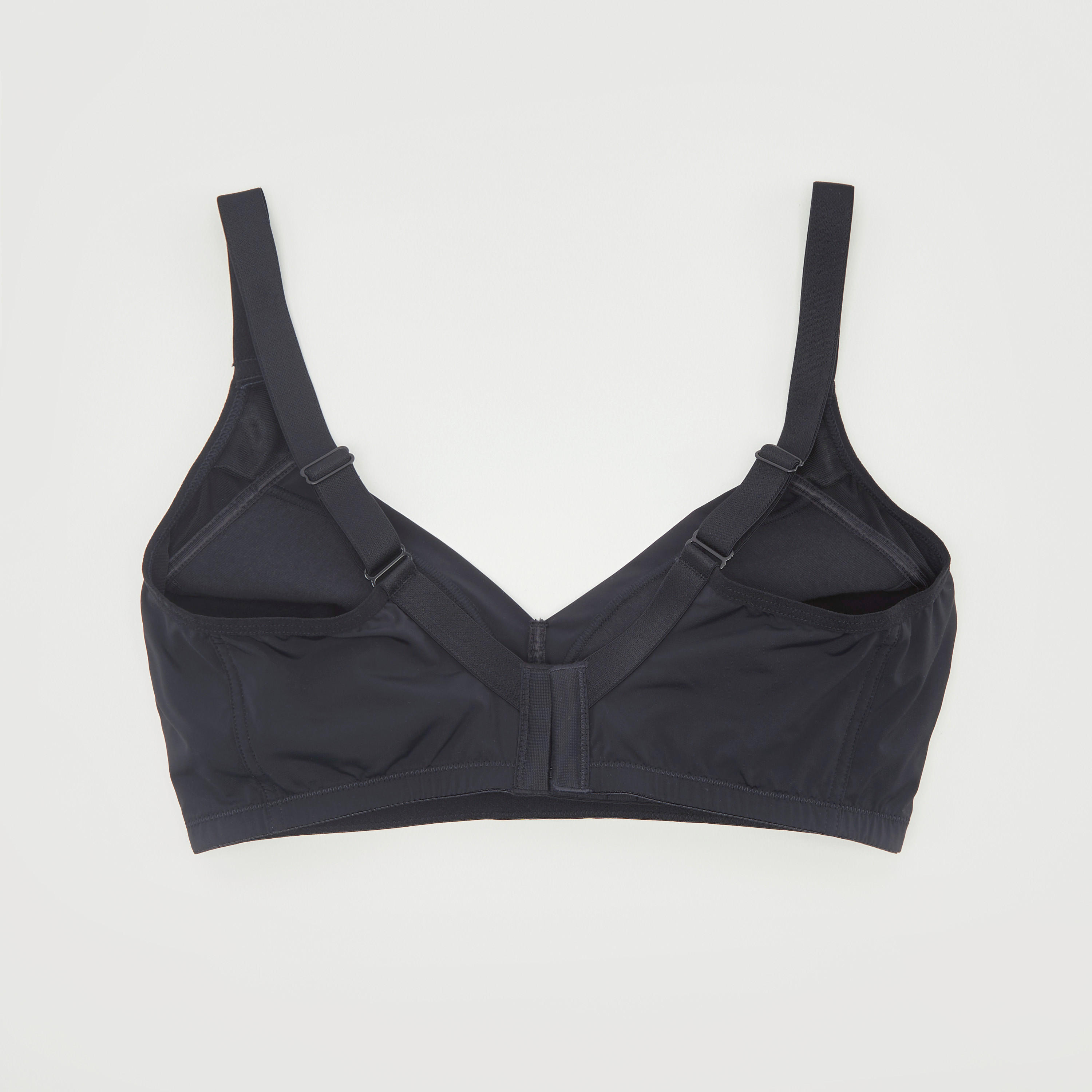 صدريّة رياضيّة سادة غير مبطّنة بشريط إغلاق لاصق-women-clothing-lingerie-bras-image-2