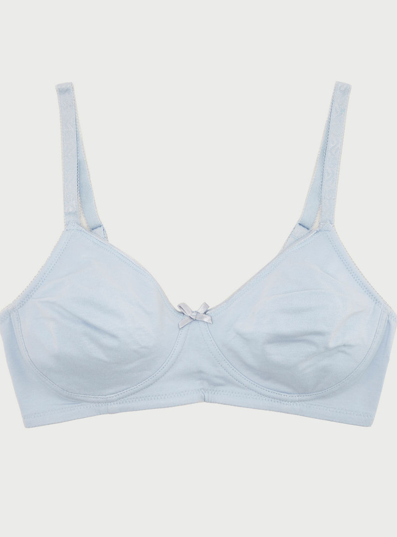 Set of 2 - Solid Basic Bra with Hook and Eye Closure-women-clothing-lingerie-bras-image-2
