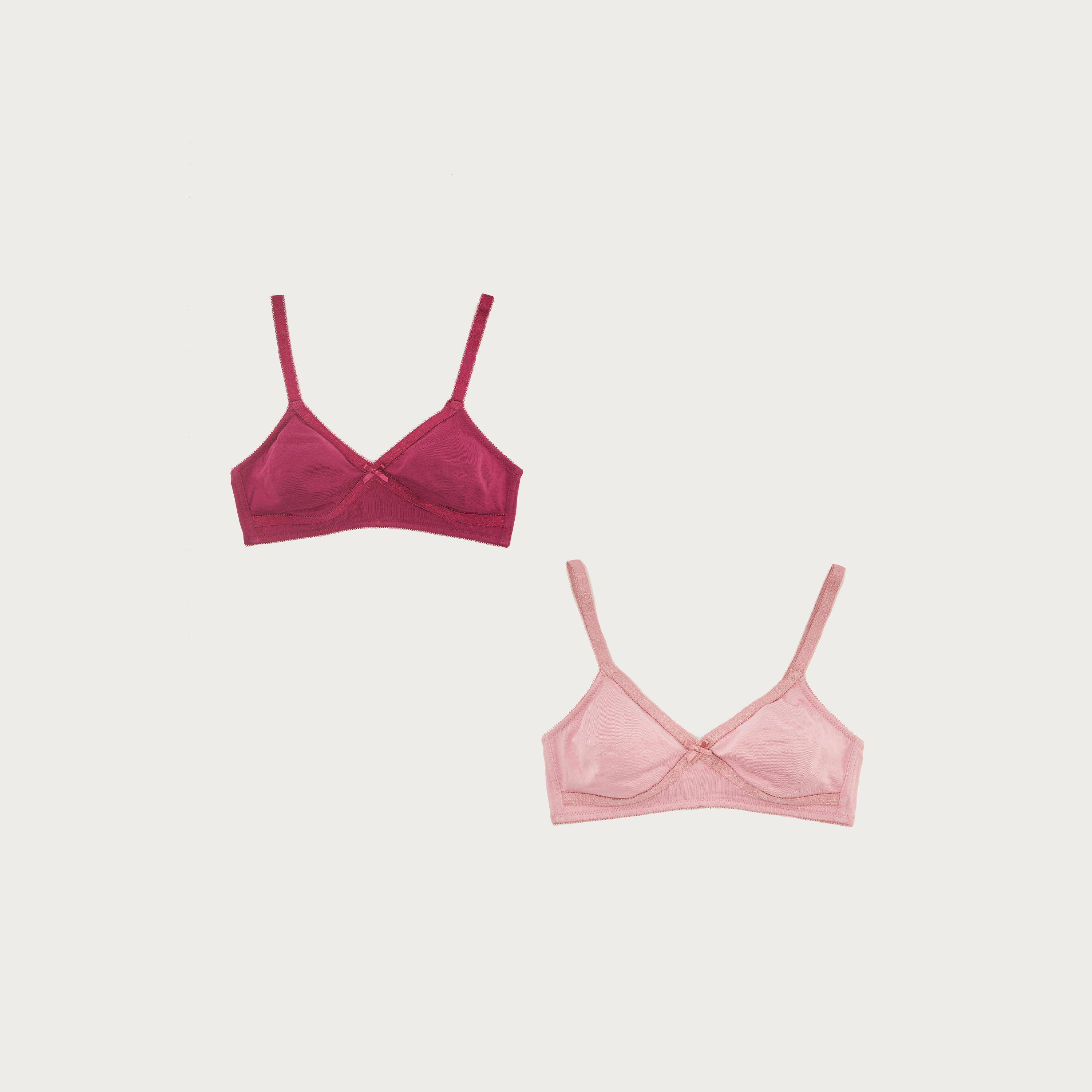 صدريّة أساسية سادة غير مبطّنة بخطّاف إغلاق - طقم من قطعتين-women-clothing-lingerie-bras-image-6