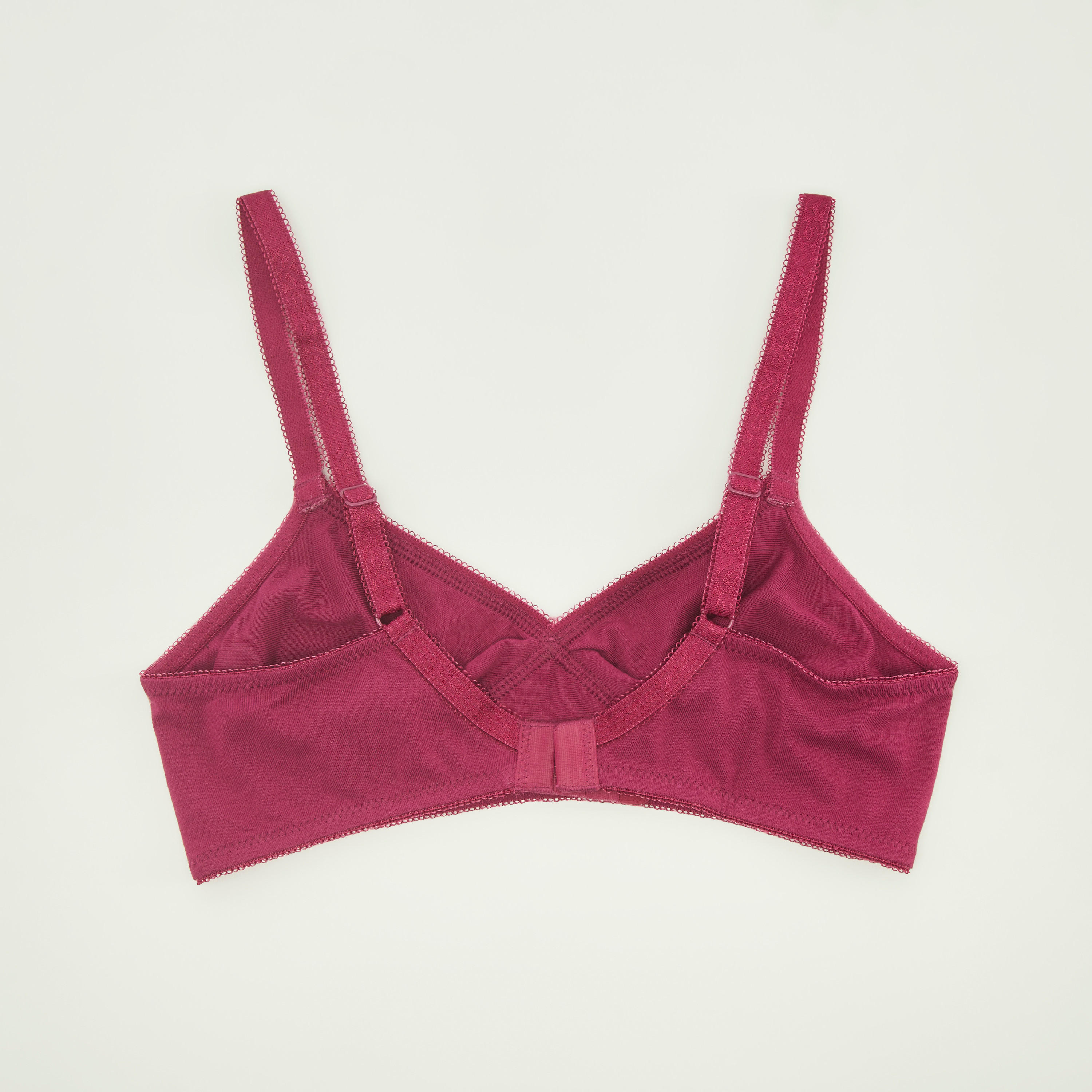 صدريّة أساسية سادة غير مبطّنة بخطّاف إغلاق - طقم من قطعتين-women-clothing-lingerie-bras-image-3