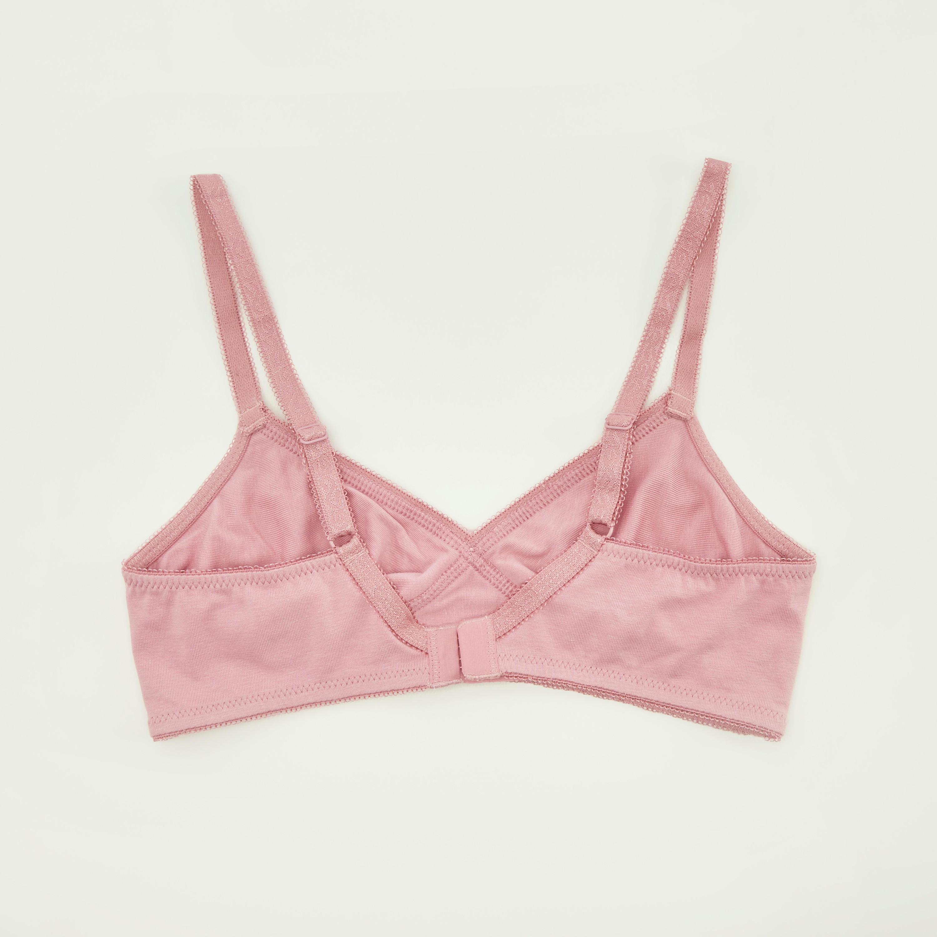 صدريّة أساسية سادة غير مبطّنة بخطّاف إغلاق - طقم من قطعتين-women-clothing-lingerie-bras-image-2