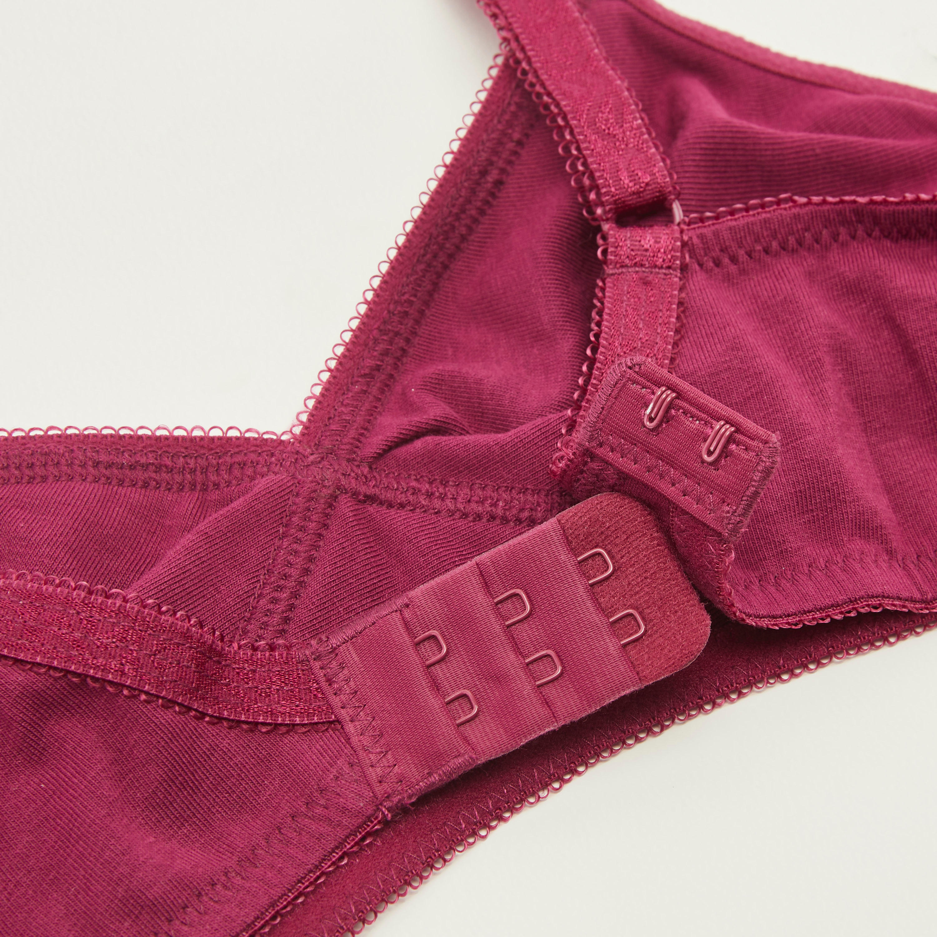 صدريّة أساسية سادة غير مبطّنة بخطّاف إغلاق - طقم من قطعتين-women-clothing-lingerie-bras-image-1