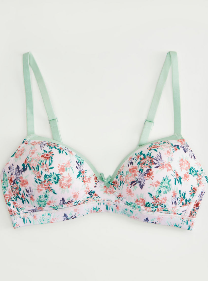 صدريّة بلانج ديمي مبطّنة بخطاف إغلاق - طقم من قطعتين-women-clothing-lingerie-bras-image-2