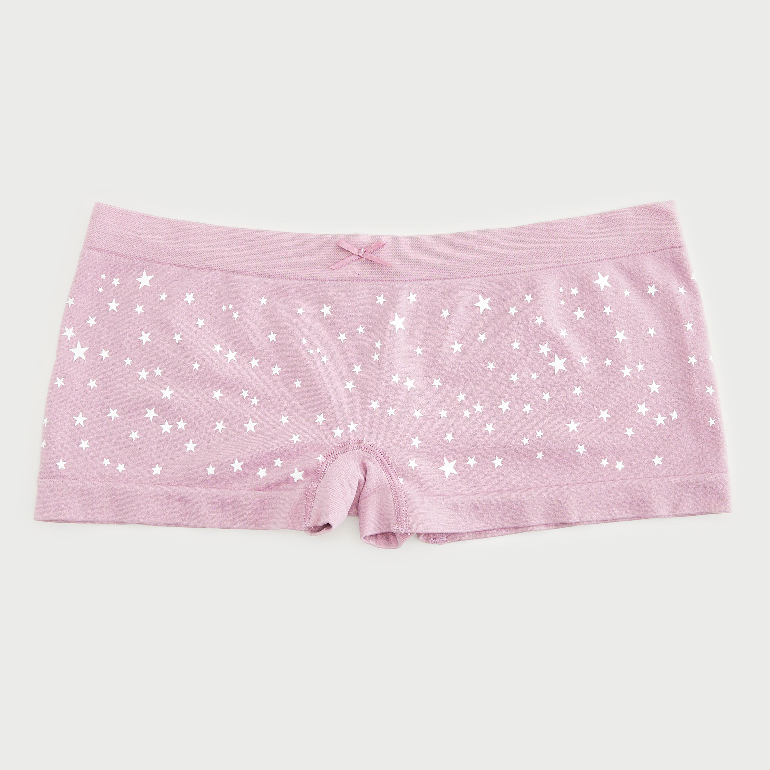 سراويل بوي شورت متداخلة متنوّعة بحزام خصر مطّاطي - طقم من قطعتين-women-clothing-lingerie-panties-image-3