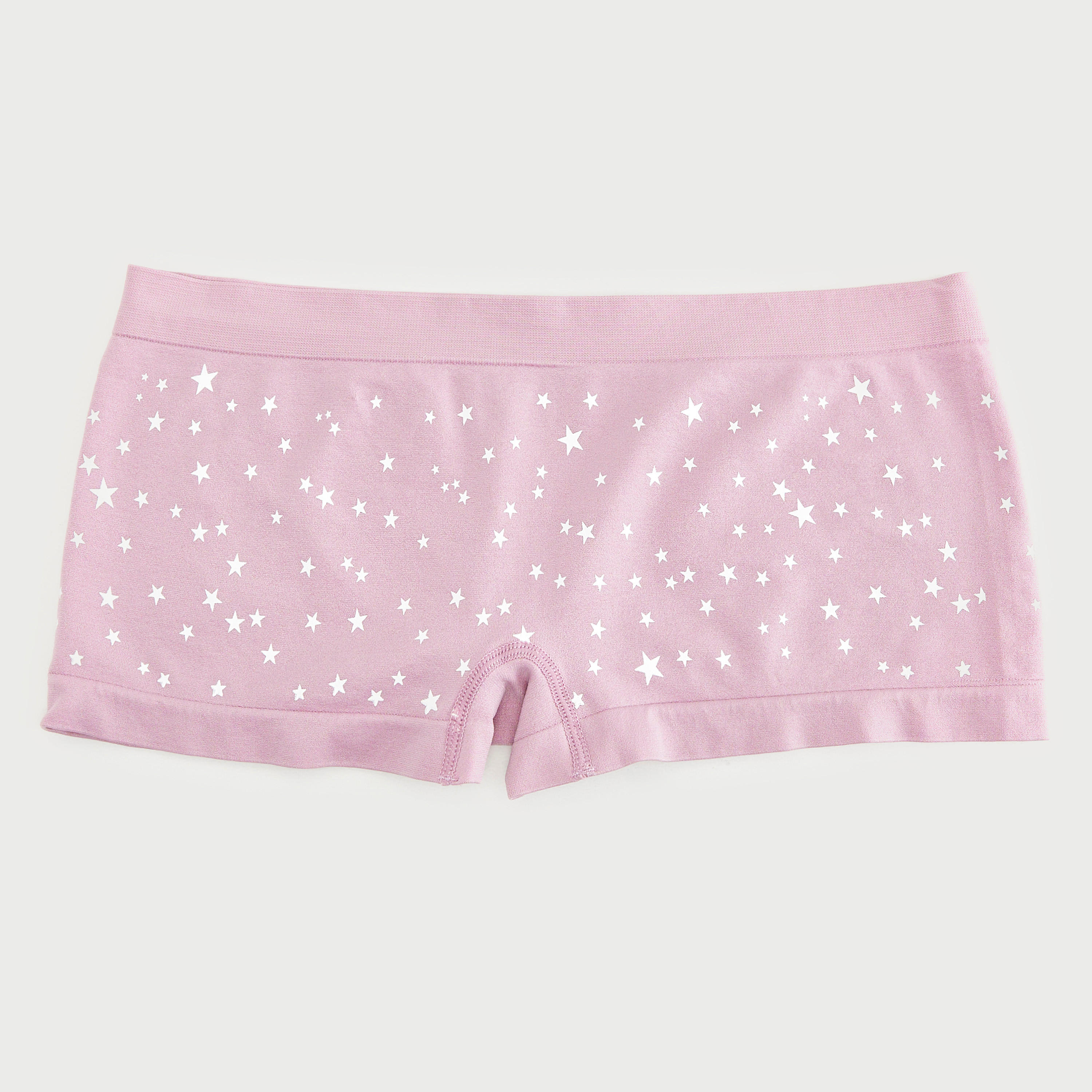 سراويل بوي شورت متداخلة متنوّعة بحزام خصر مطّاطي - طقم من قطعتين-women-clothing-lingerie-panties-image-4
