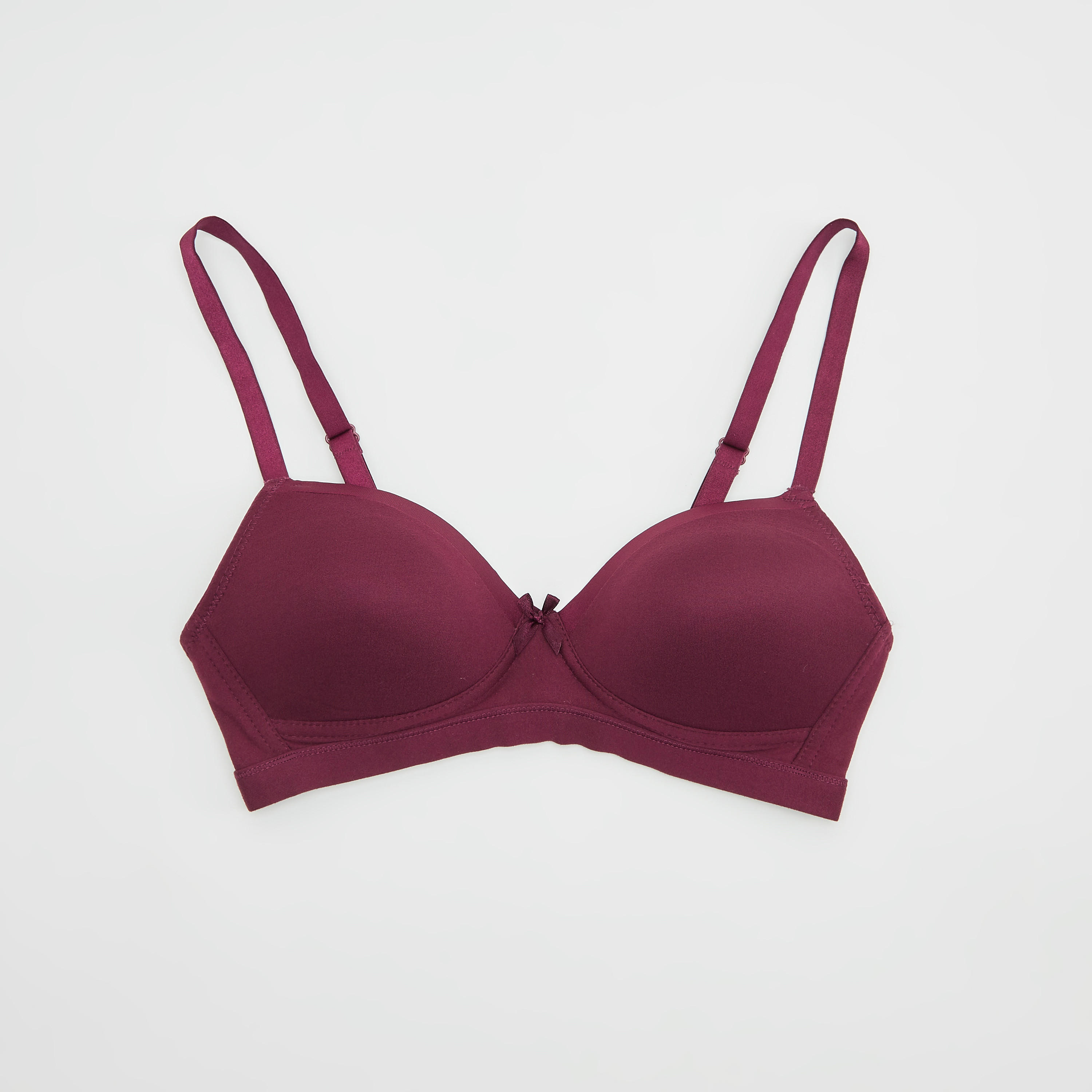 صدرية ديمي سادة بطانة خفيفة بحمالات قابلة للتعديل - طقم من قطعتين-women-clothing-lingerie-bras-image-4