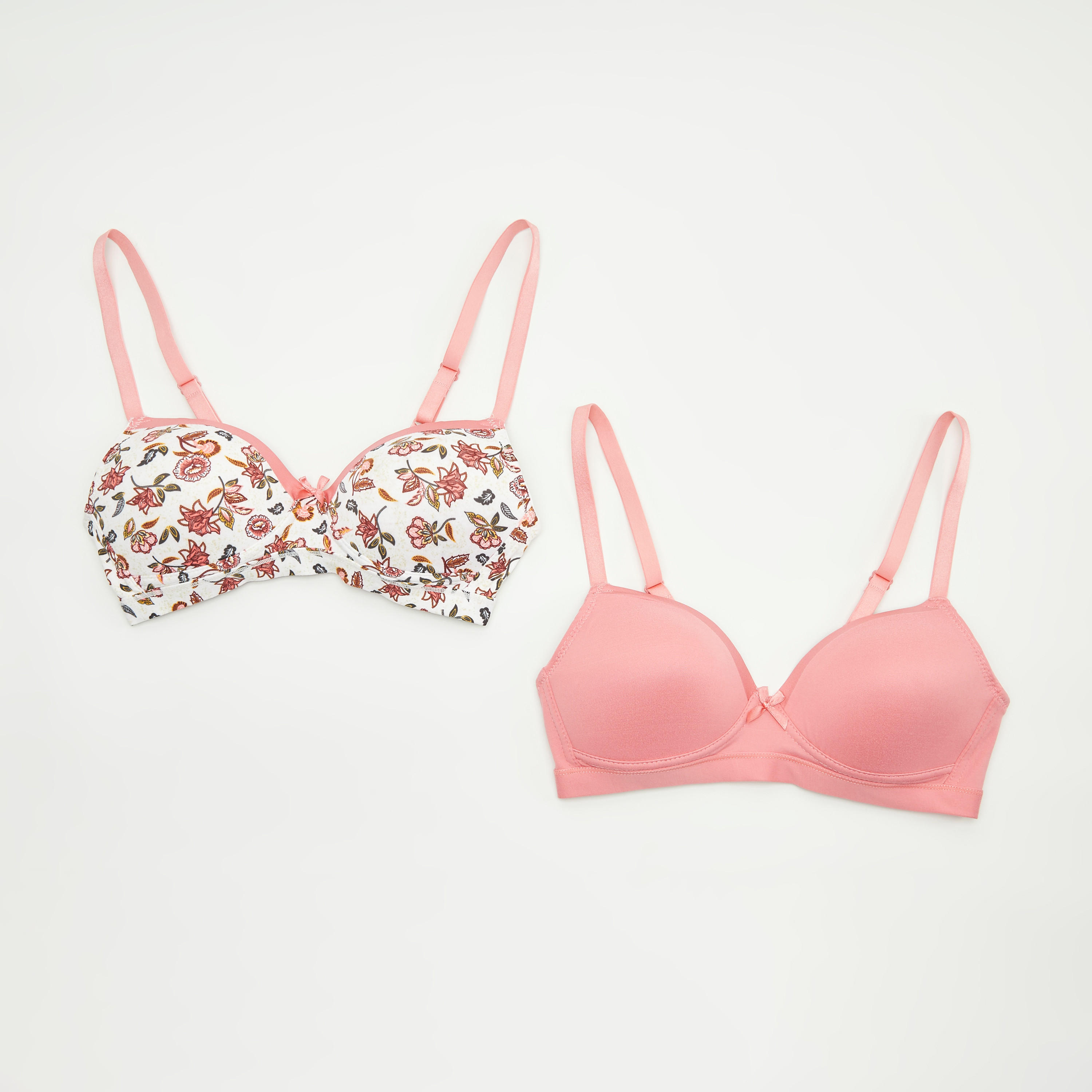 صدرية ديمي ببطانة خفيفة وحمّالات قابلة للتعديل - طقم من قطعتين-women-clothing-lingerie-bras-image-1