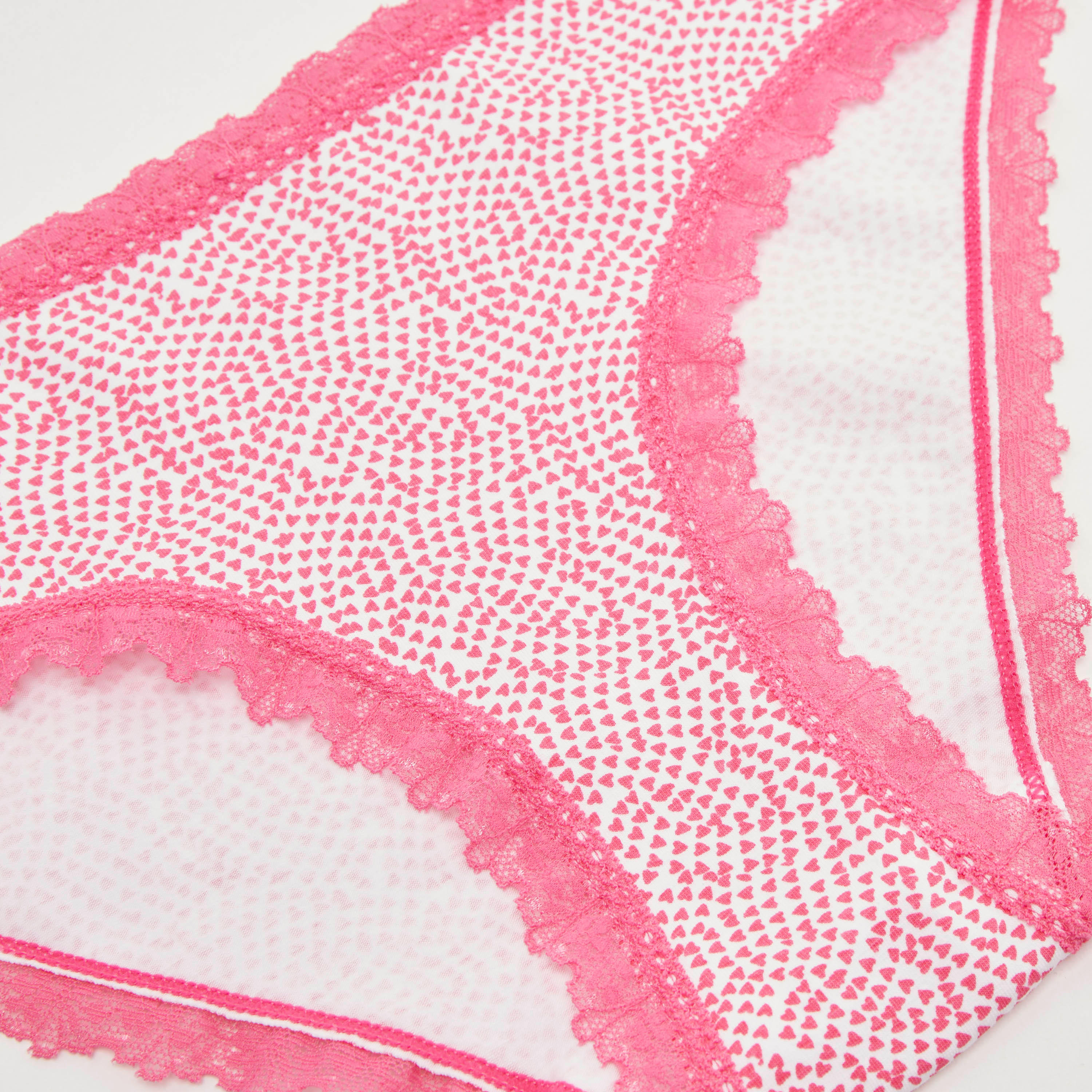 Printed Boyshort Briefs with Lace Accent-women-clothing-lingerie-panties-image-2