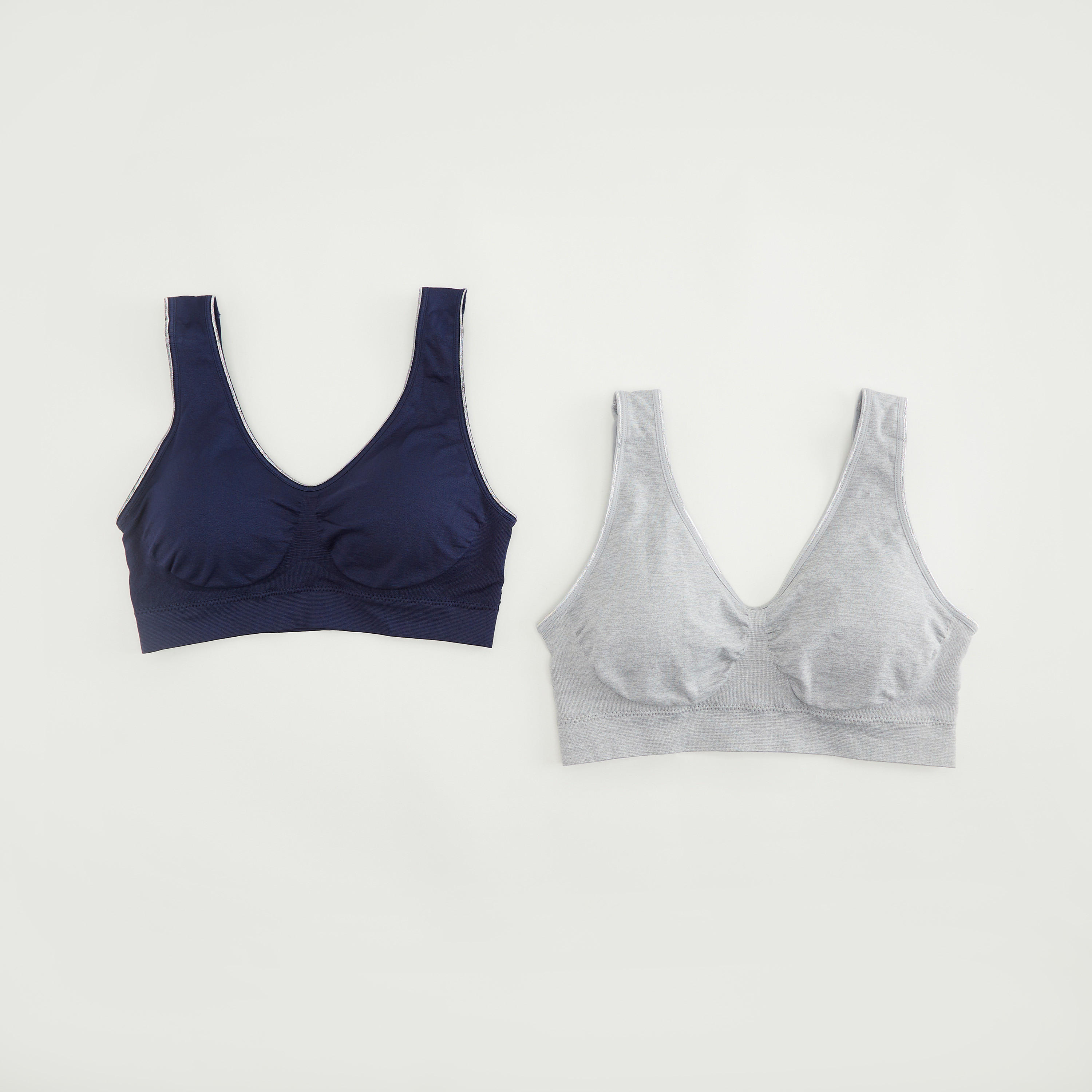 Set of 2 - Solid Lightly Padded Seamless Bra-women-clothing-lingerie-bras-image-1