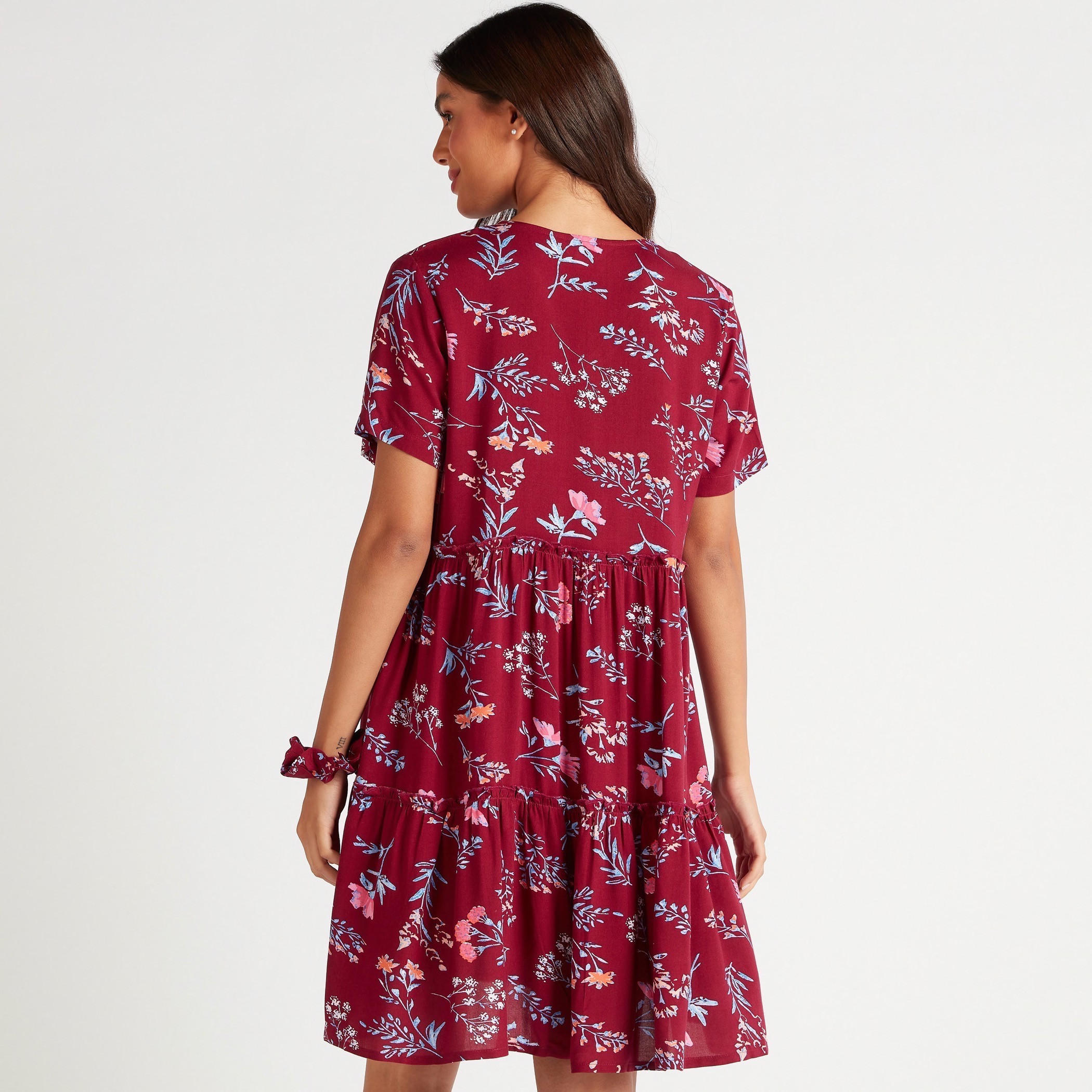 قميص نوم بأكمام قصيرة وطبعات - طقم من قطعتين-women-clothing-nightwear-nighties-image-5
