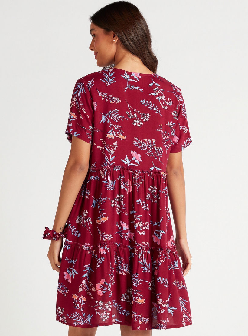 قميص نوم بأكمام قصيرة وطبعات - طقم من قطعتين-women-clothing-nightwear-nighties-image-5