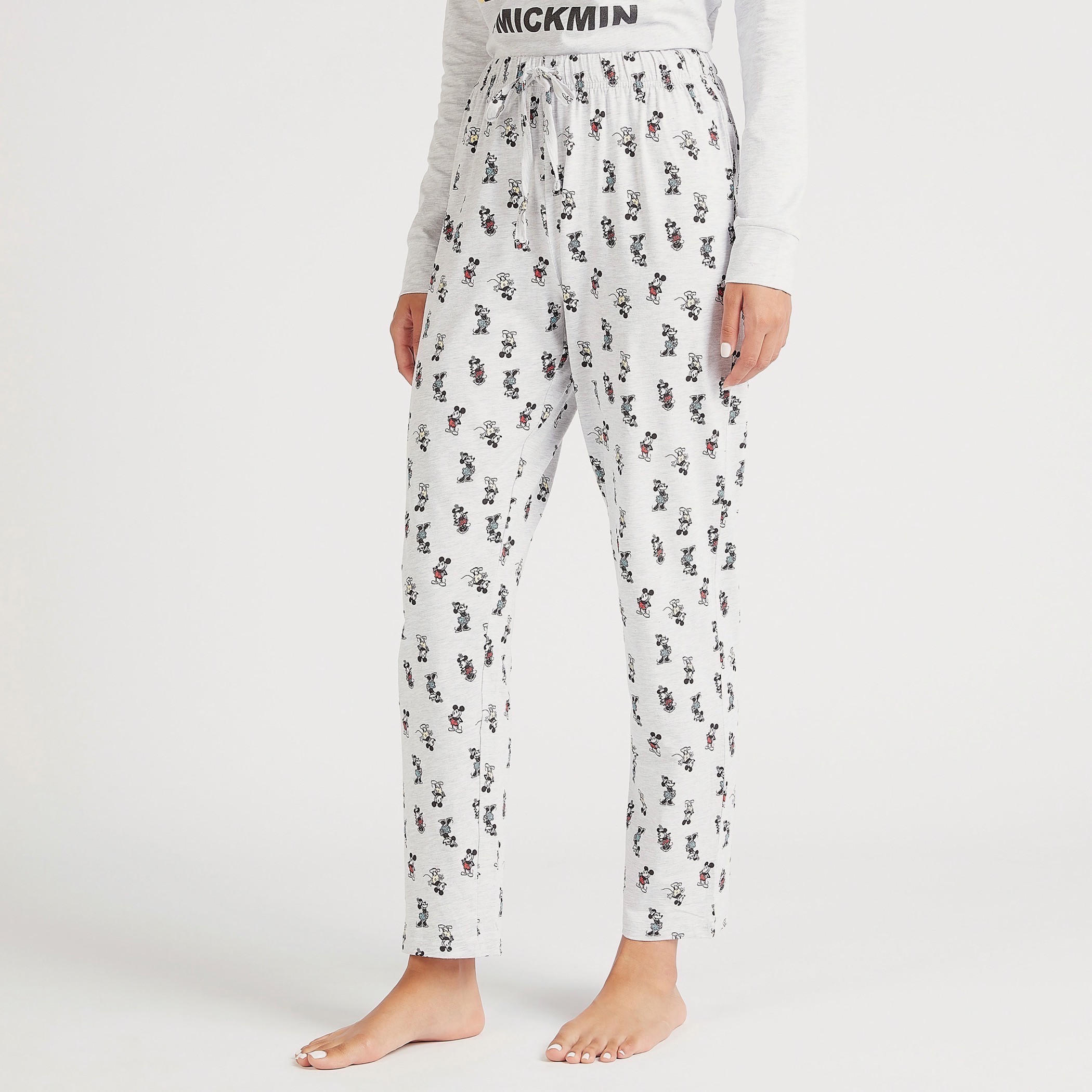 طقم بنطلون بيجاما طويل وقميص بطبعات وقناع عيون-women-clothing-nightwear-pyjamas-longsets-image-3