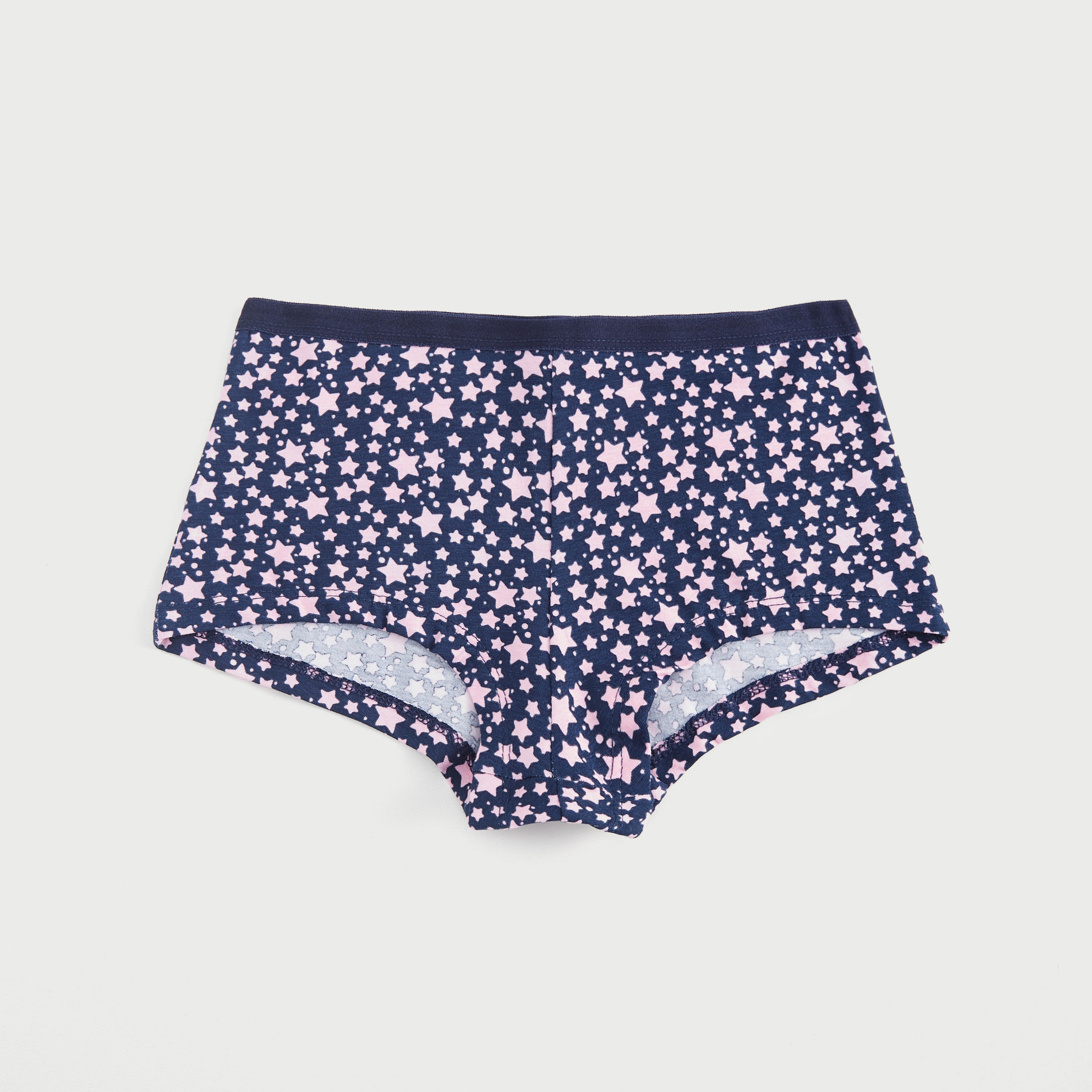 سراويل بوي شورت بخصر مطّاطي - طقم من 5 قطع متنوعة-women-clothing-lingerie-panties-image-3