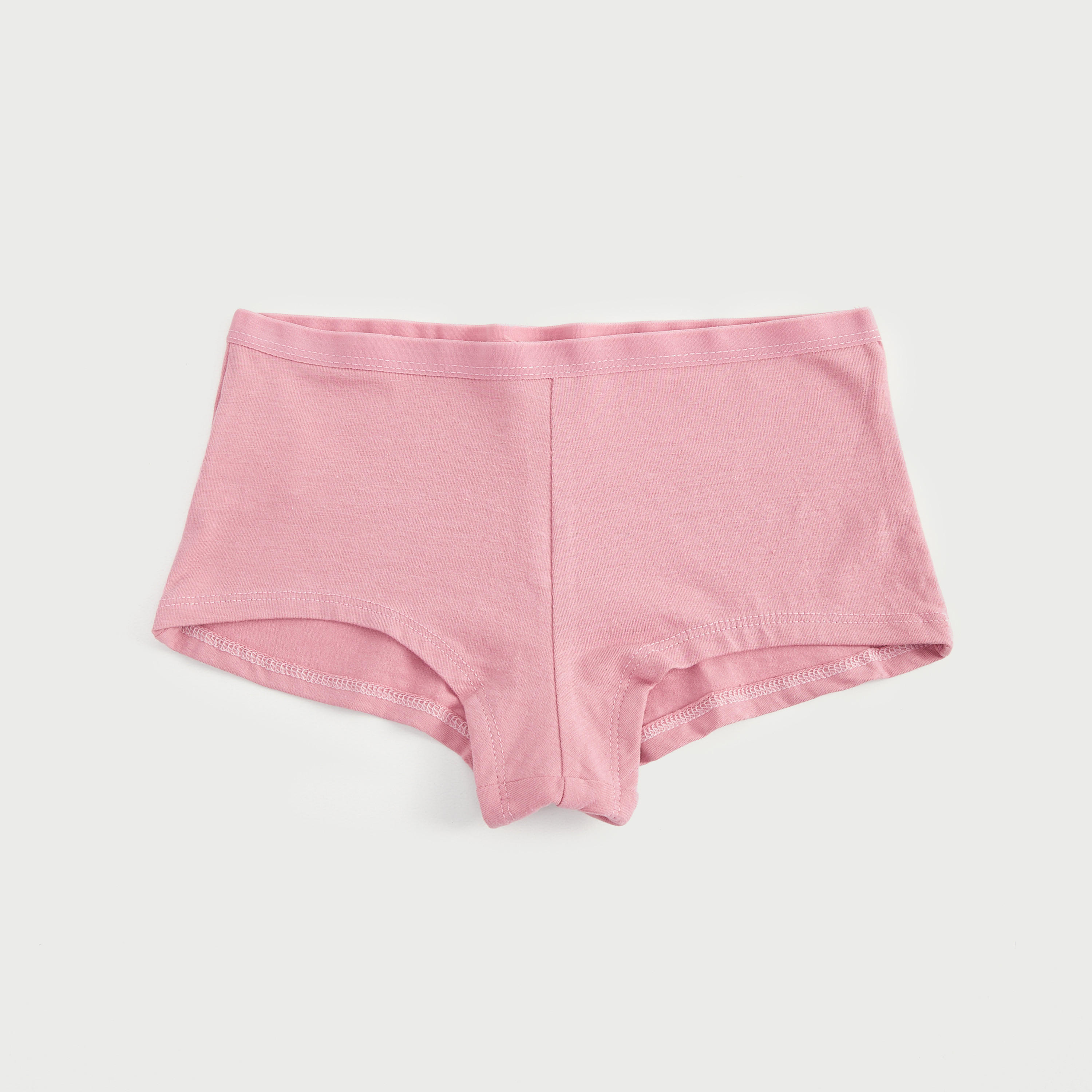 سراويل بوي شورت سادة بخصر مطاطي - طقم من 5 قطع-women-clothing-lingerie-panties-image-3