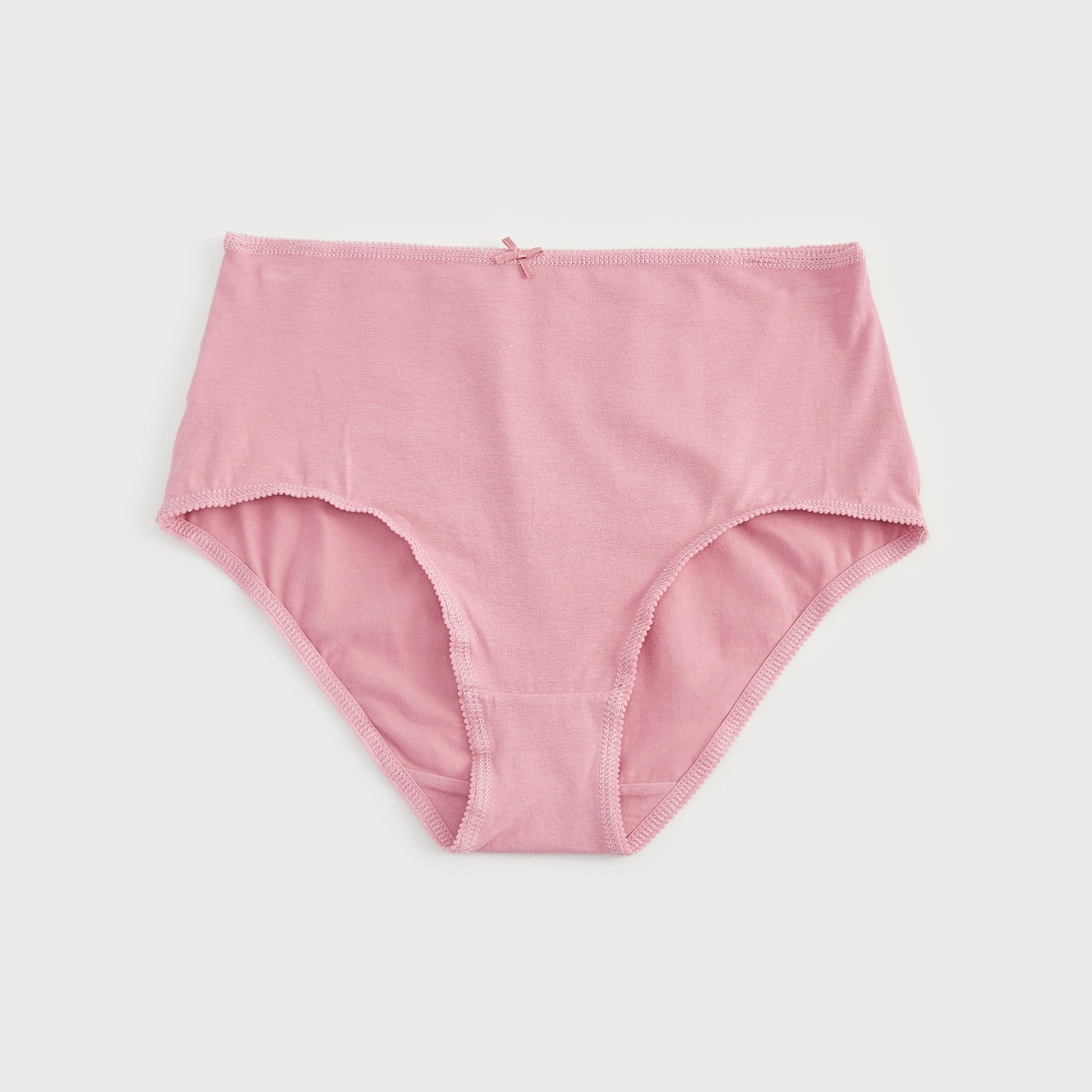 Set of 5 - Solid Boyshorts Briefs with Bow Accent-women-clothing-lingerie-panties-image-3