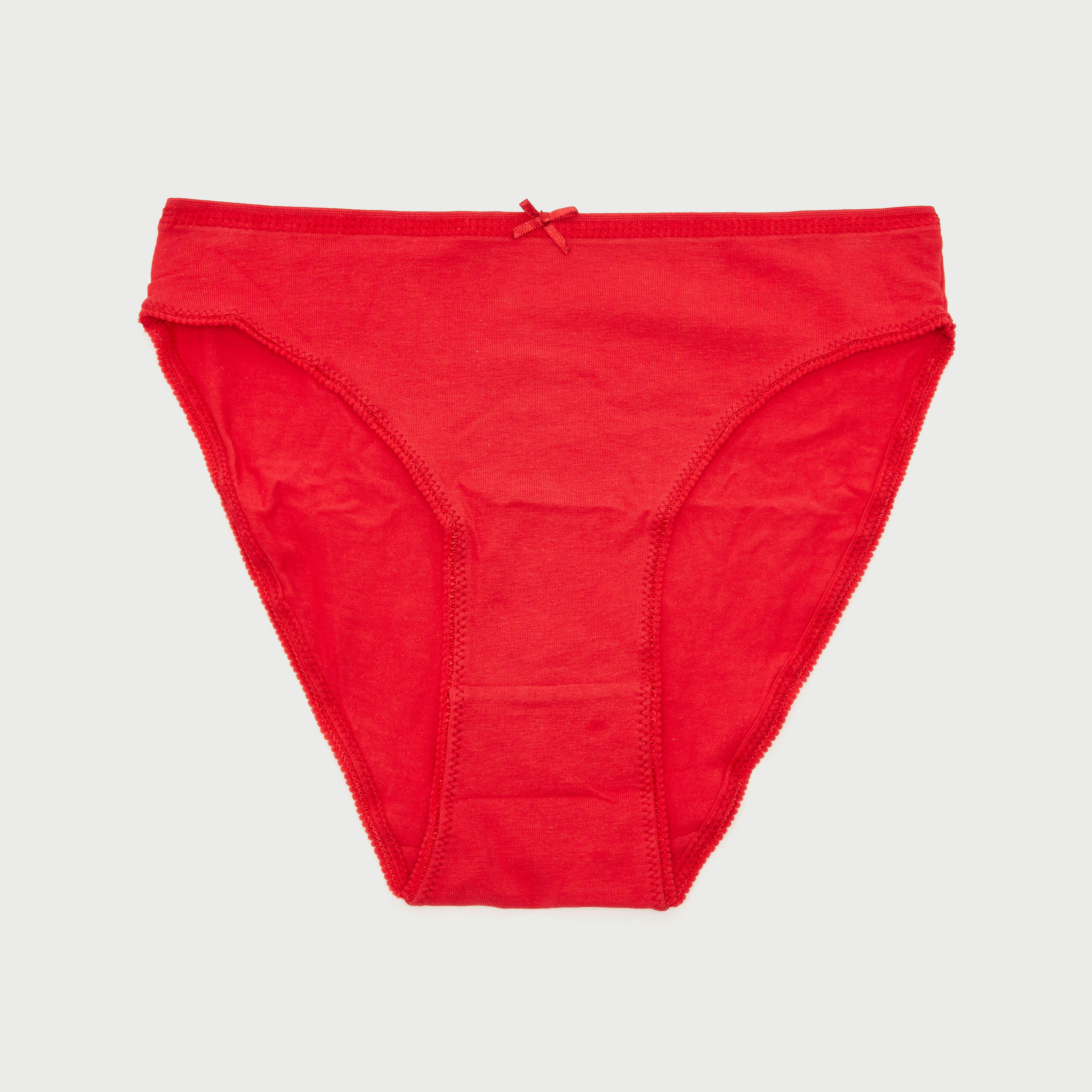 سراويل داخليّة سادة بتفاصيل فيونكة - طقم من 5 قطع-women-clothing-lingerie-panties-image-3