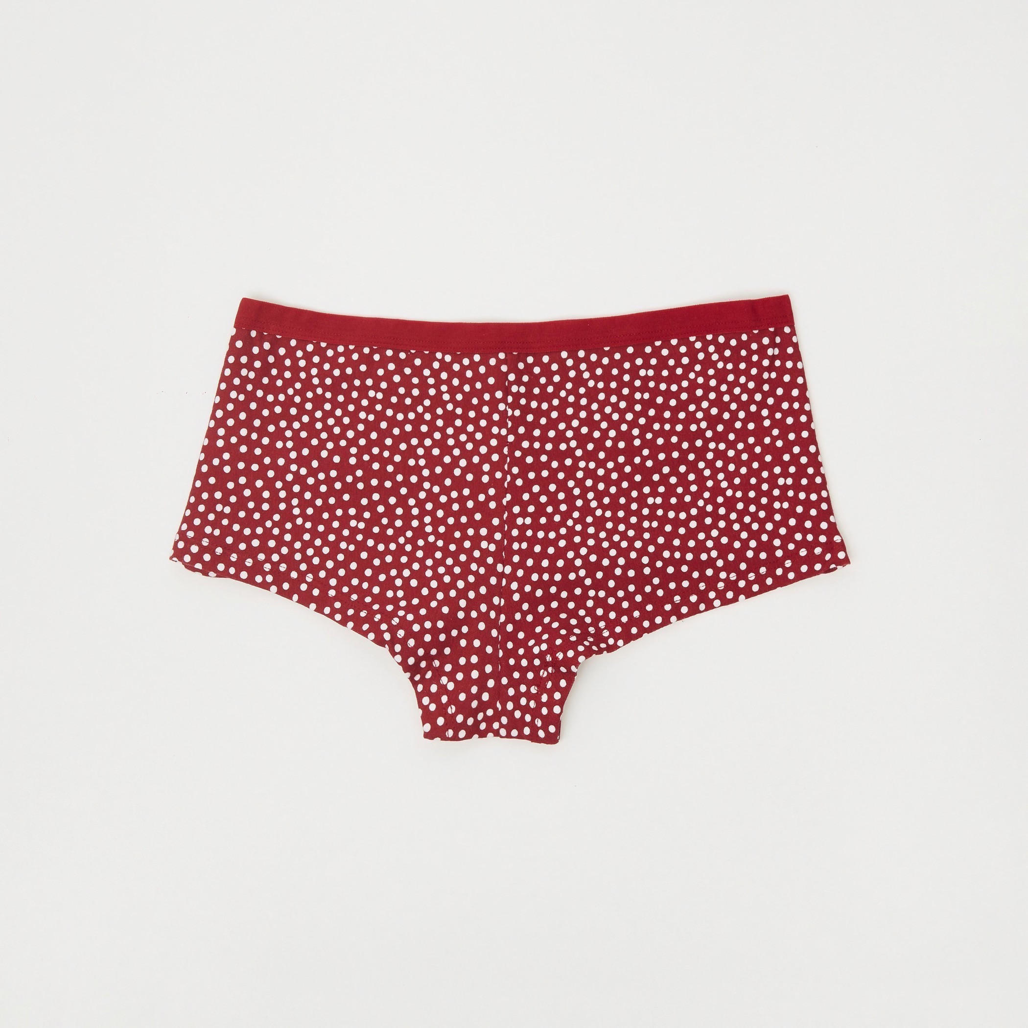 سراويل بوي شورت بخصر مطّاطي - طقم من 5 قطع متنوعة-women-clothing-lingerie-panties-image-4