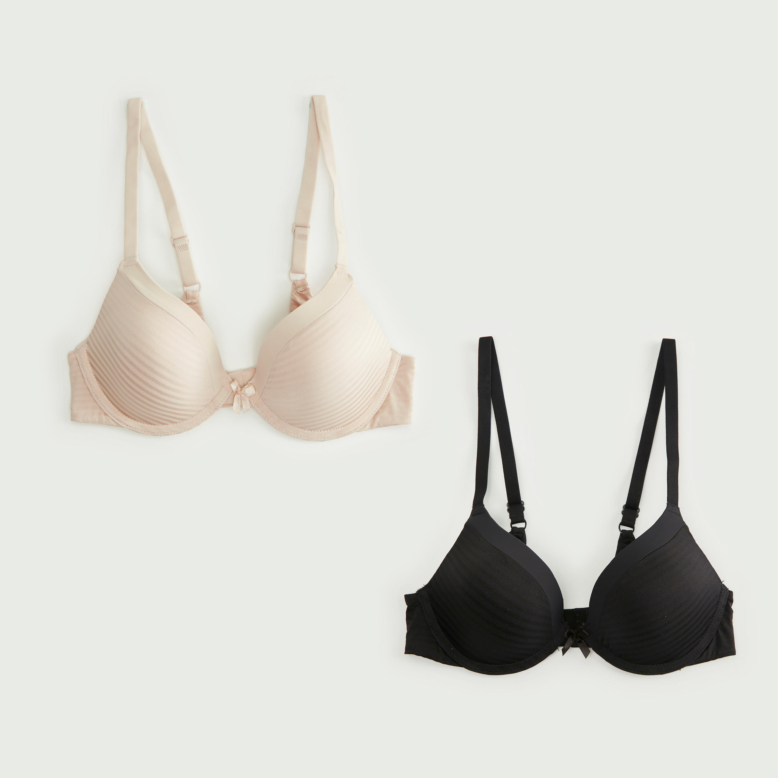 صدريّة بلانج بارزة الملمس ببطانة خفيفة - طقم من قطعتين-women-clothing-lingerie-bras-image-1