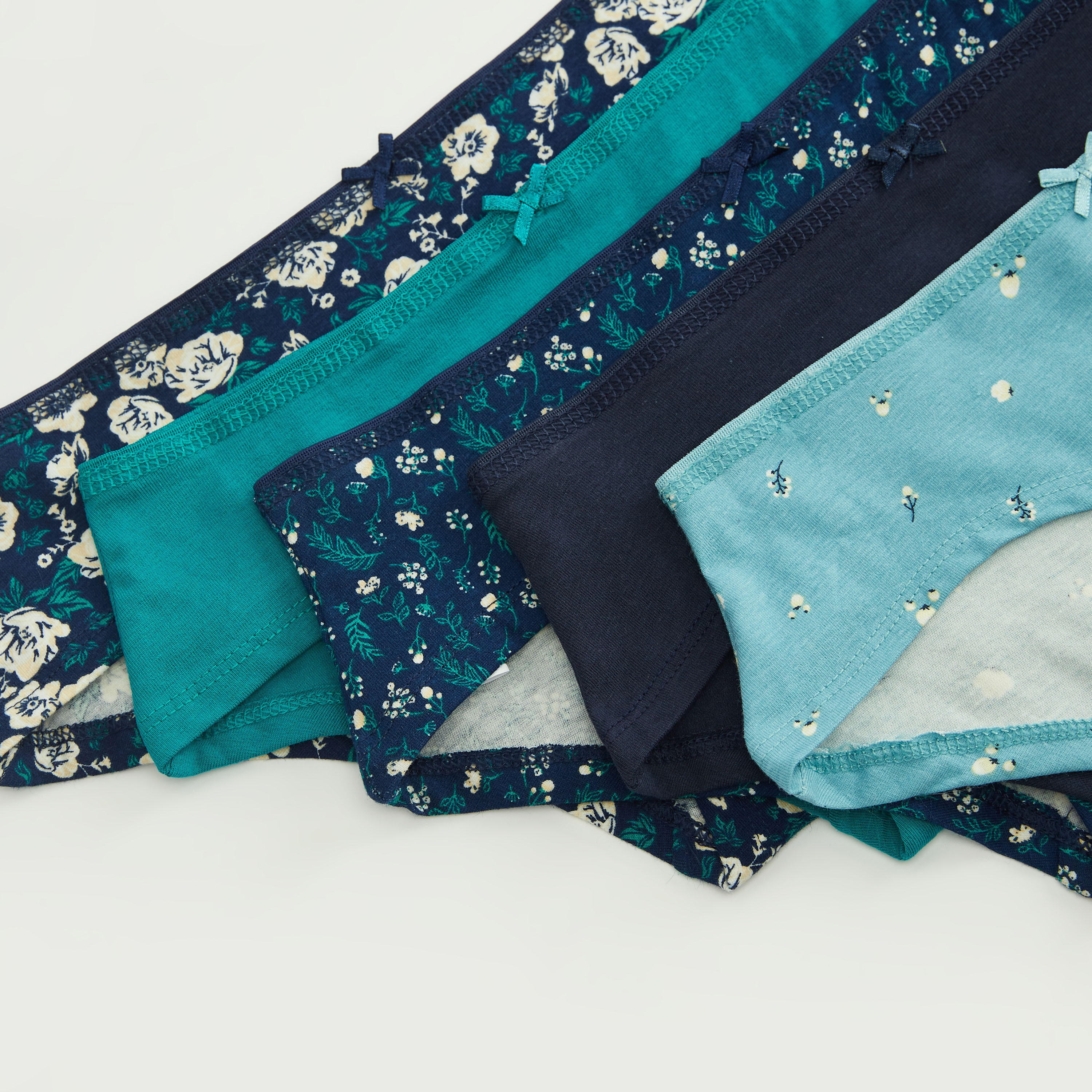 Set of 5 - Assorted Hipster Briefs with Bow Detail-women-clothing-lingerie-panties-image-2