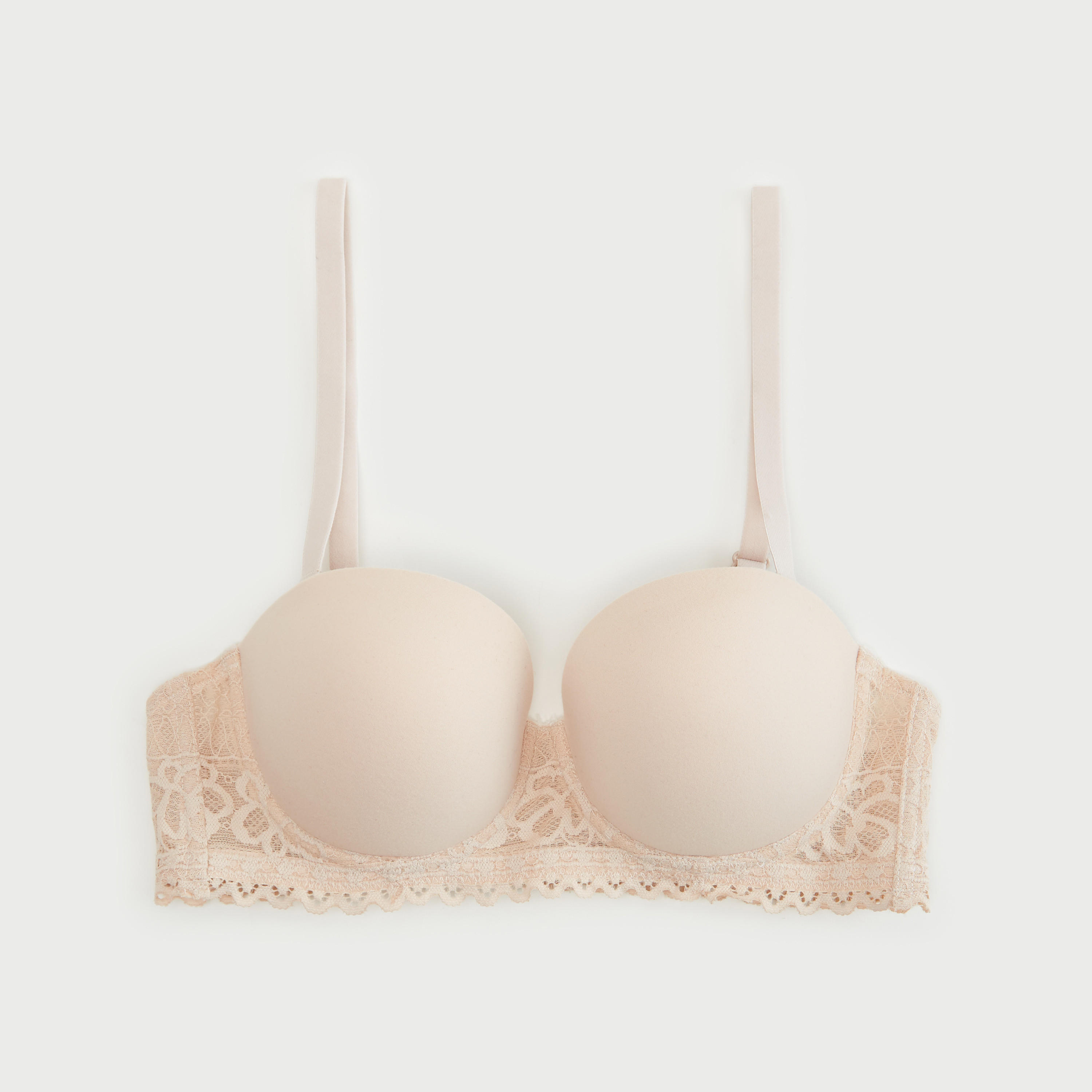 صدريّة بالكونيت مبطنة دانتيل وحمالات قابلة للتعديل - طقم من قطعتين-women-clothing-lingerie-bras-image-5
