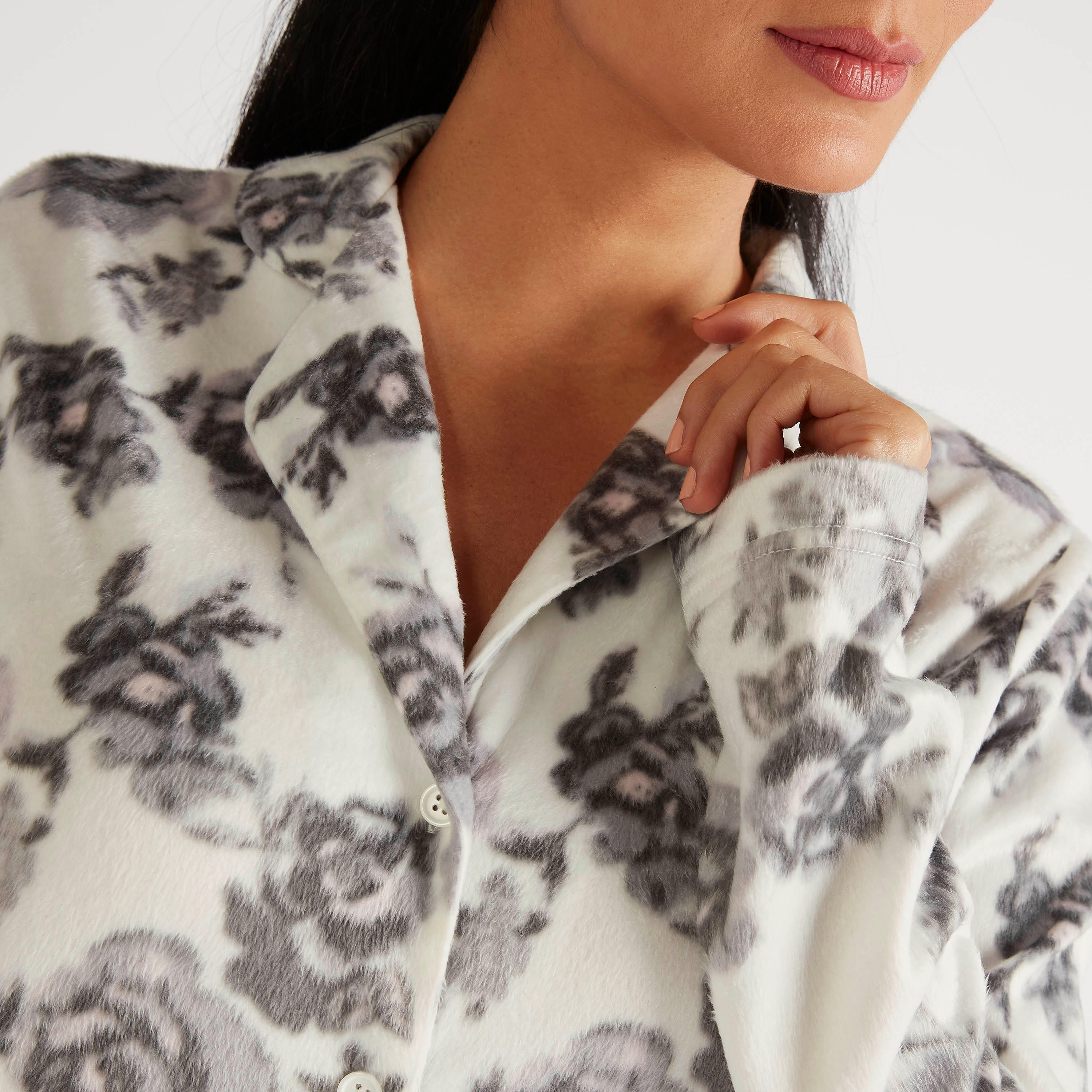 طقم بنطلون بيجاما وقميص نوم بطبعات أزهار-women-clothing-nightwear-pyjamas-longsets-image-7