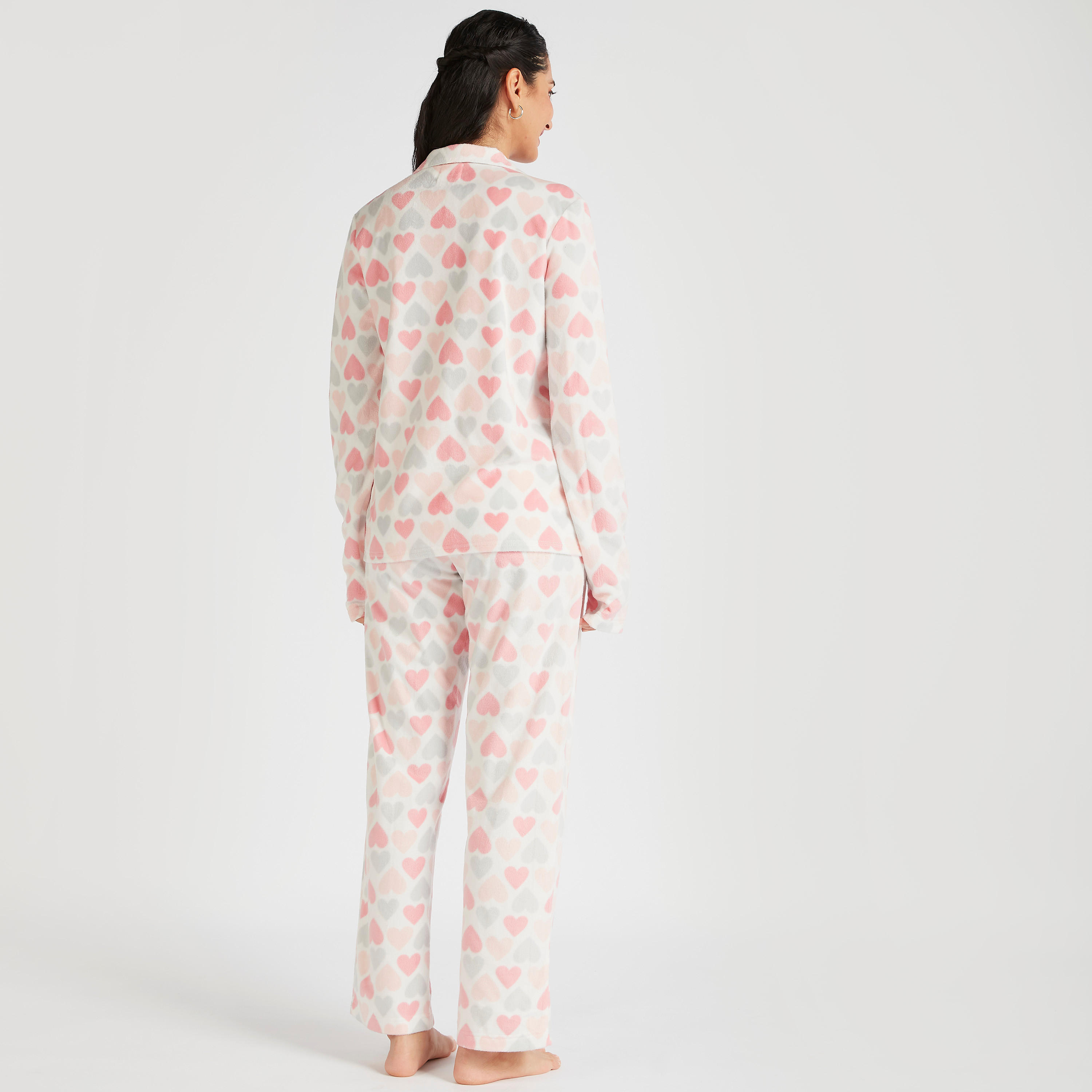 طقم بنطلون بيجاما وقميص نوم بطبعات-women-clothing-nightwear-pyjamas-longsets-image-4