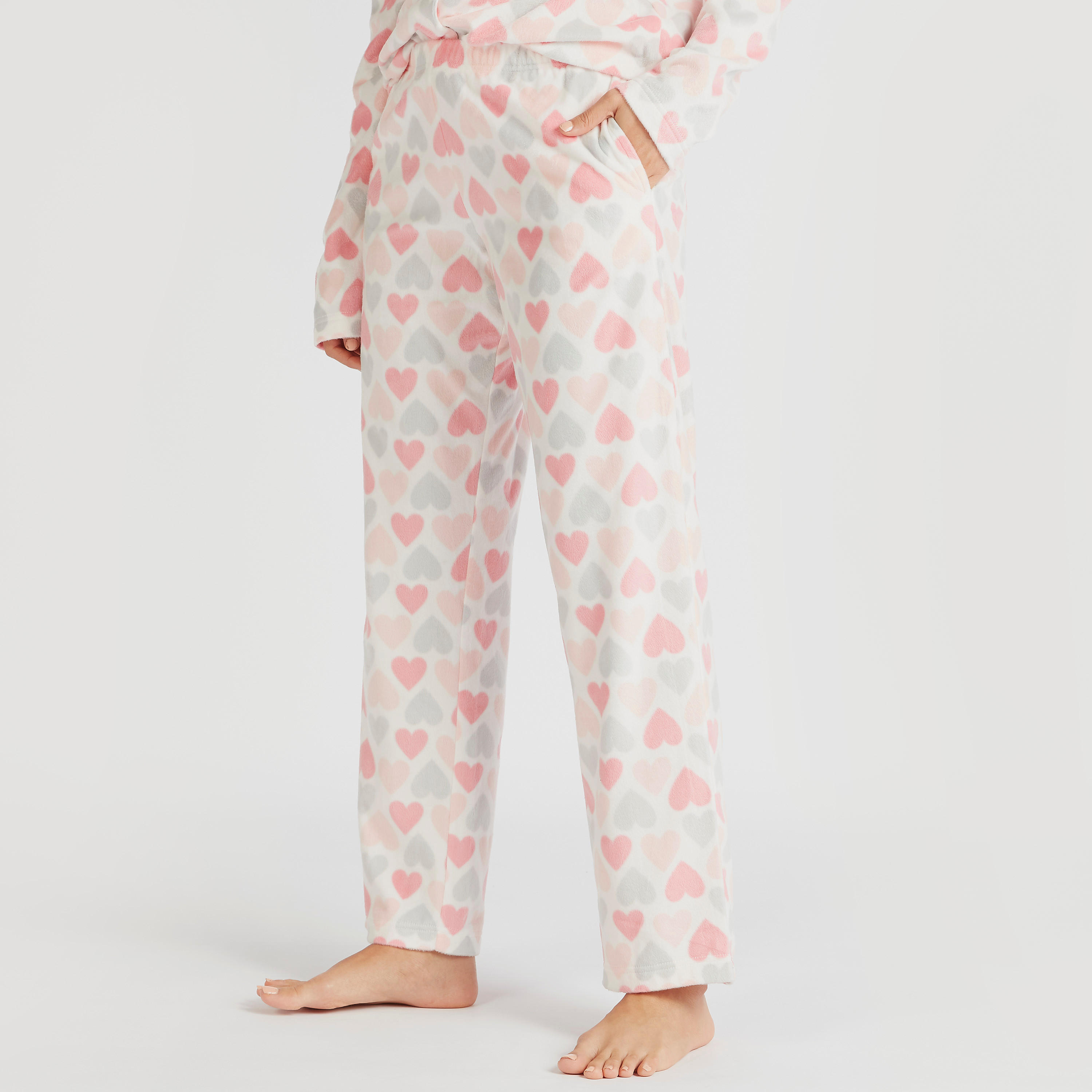 طقم بنطلون بيجاما وقميص نوم بطبعات-women-clothing-nightwear-pyjamas-longsets-image-3