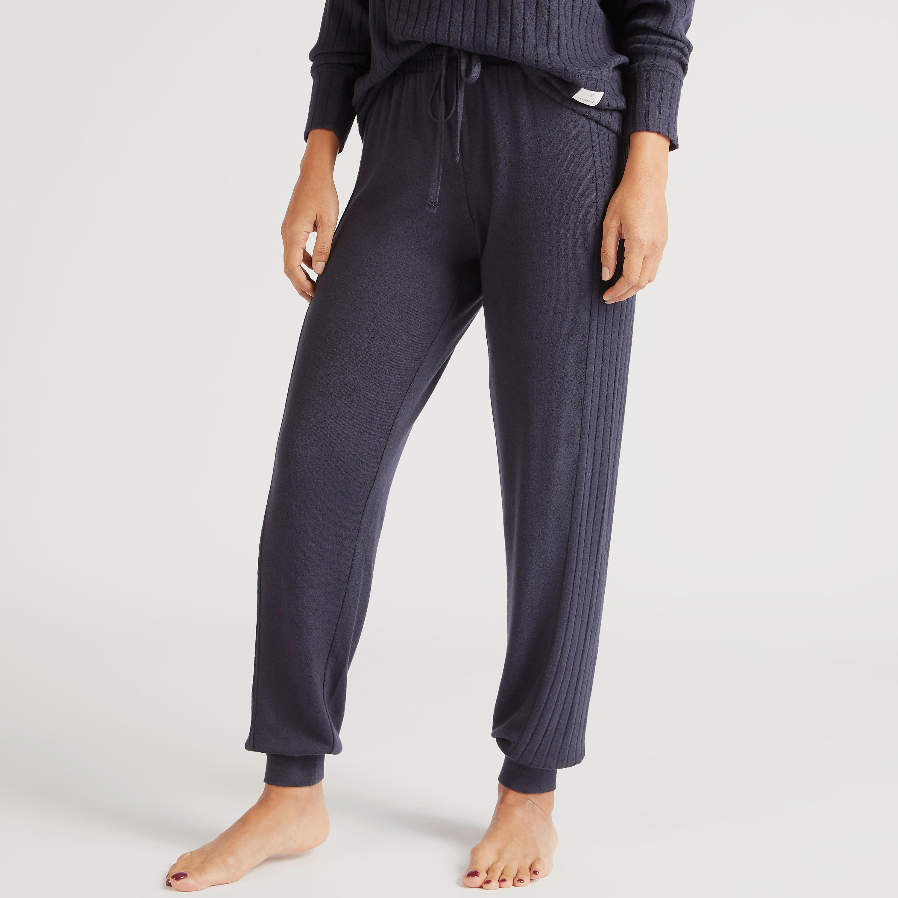 Textured Long Sleeves T-shirt and Full Length Pyjama Set-women-clothing-nightwear-pyjamas-longsets-image-5