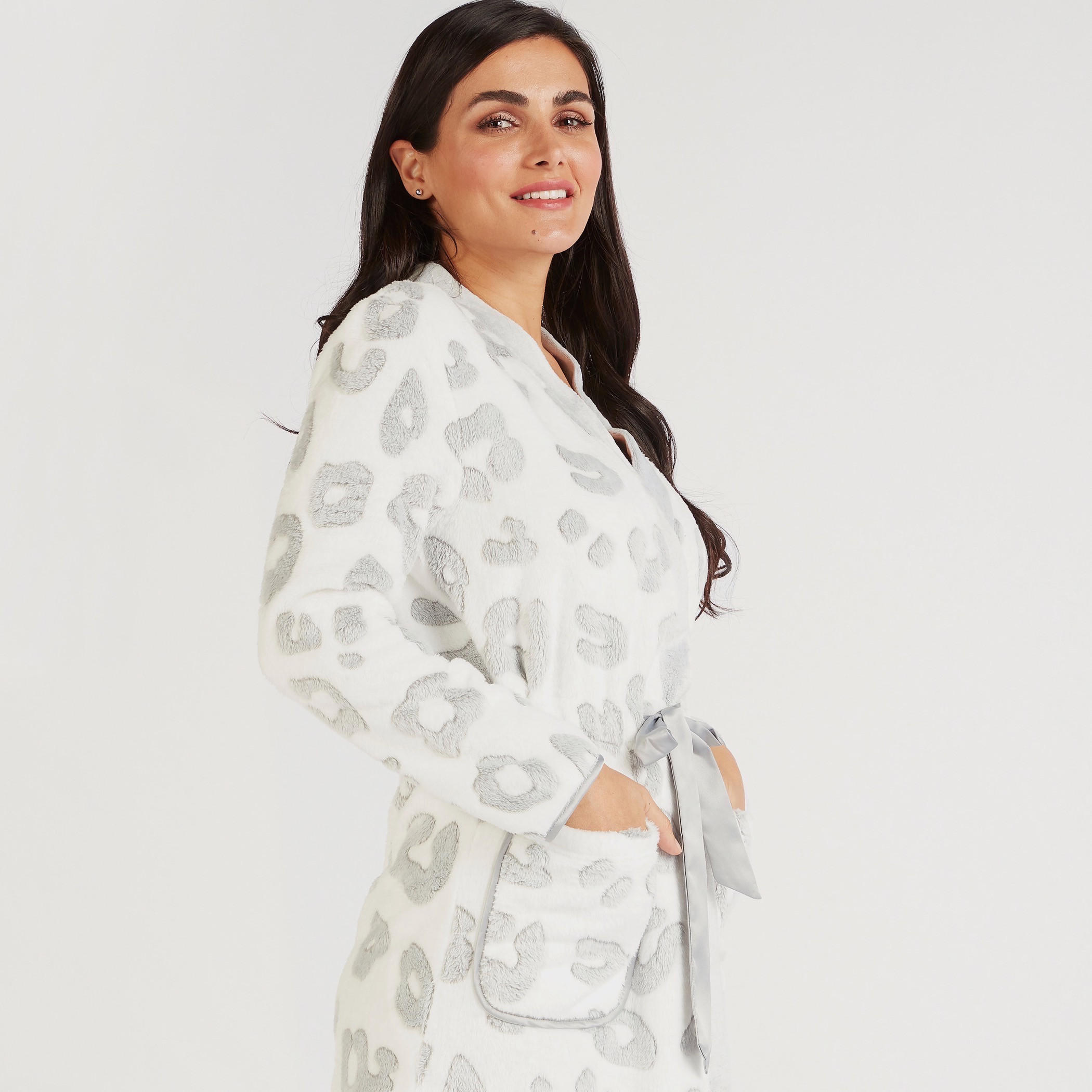 Textured Robe with Long Sleeves and Tie-Ups-women-clothing-nightwear-robes-image-5