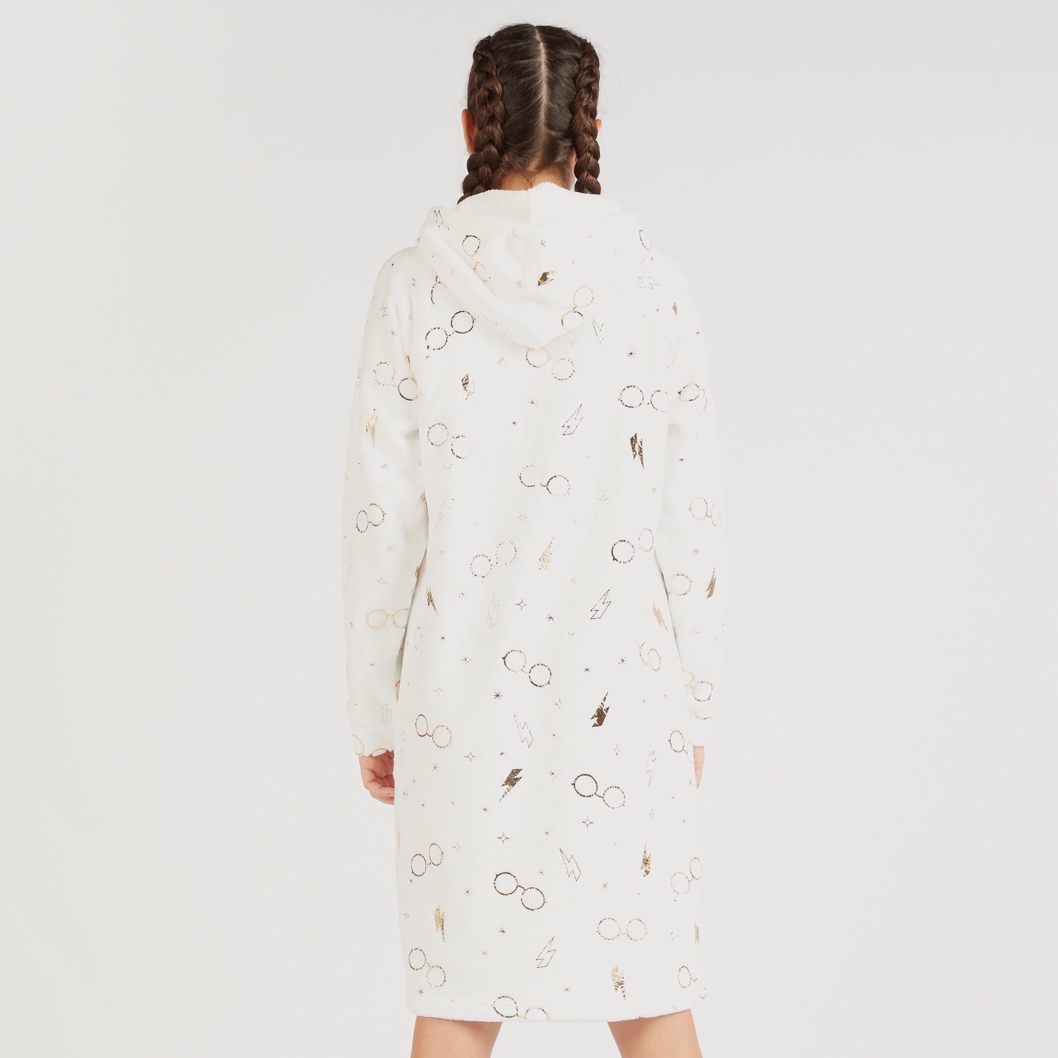 قميص نوم بياقة بقبعة وأكمام طويلة وطبعات هاري بوتر-women-clothing-nightwear-nighties-image-4