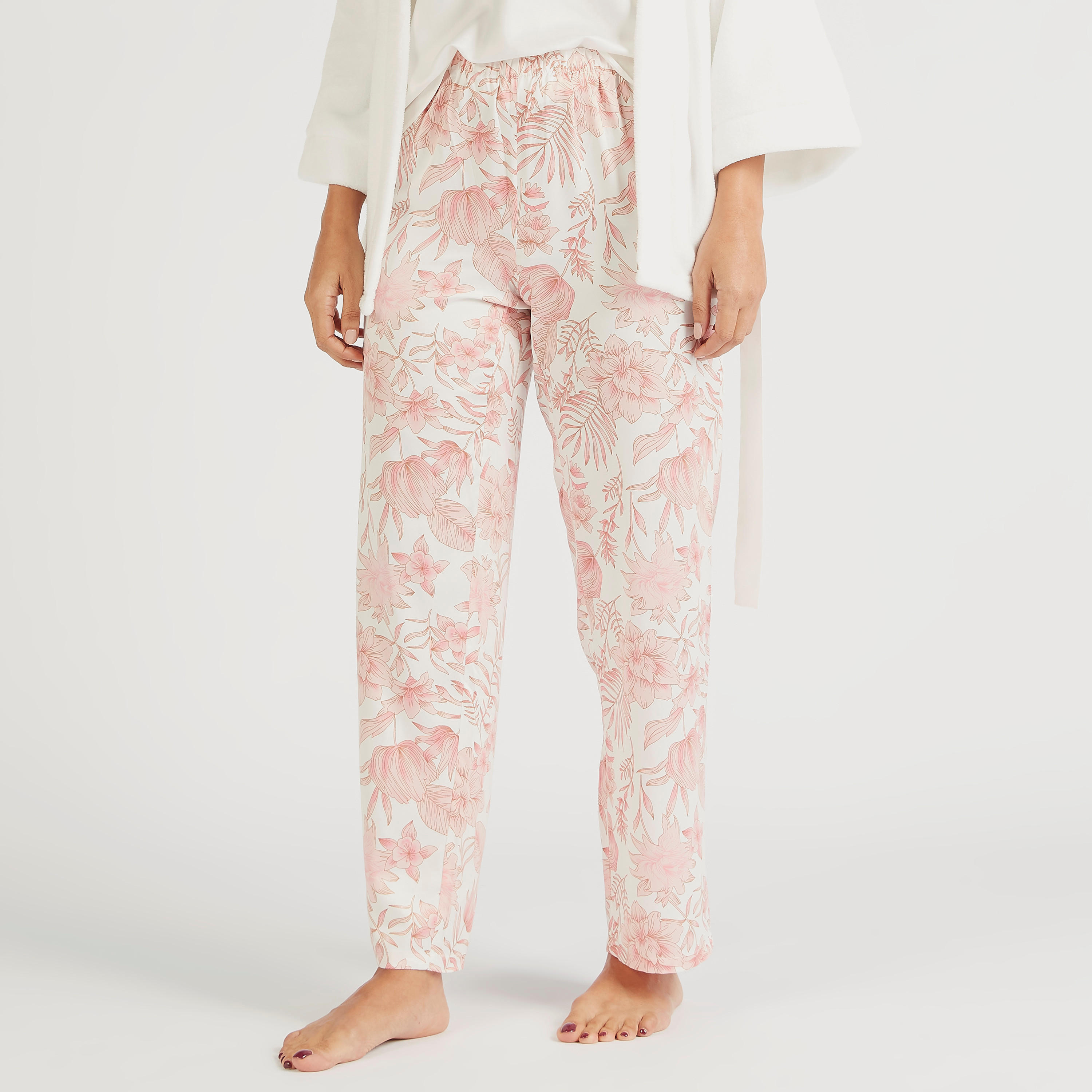 طقم بلوزة كامي وقميص نوم بحزام وبنطلون بيجاما-women-clothing-nightwear-pyjamas-longsets-image-5