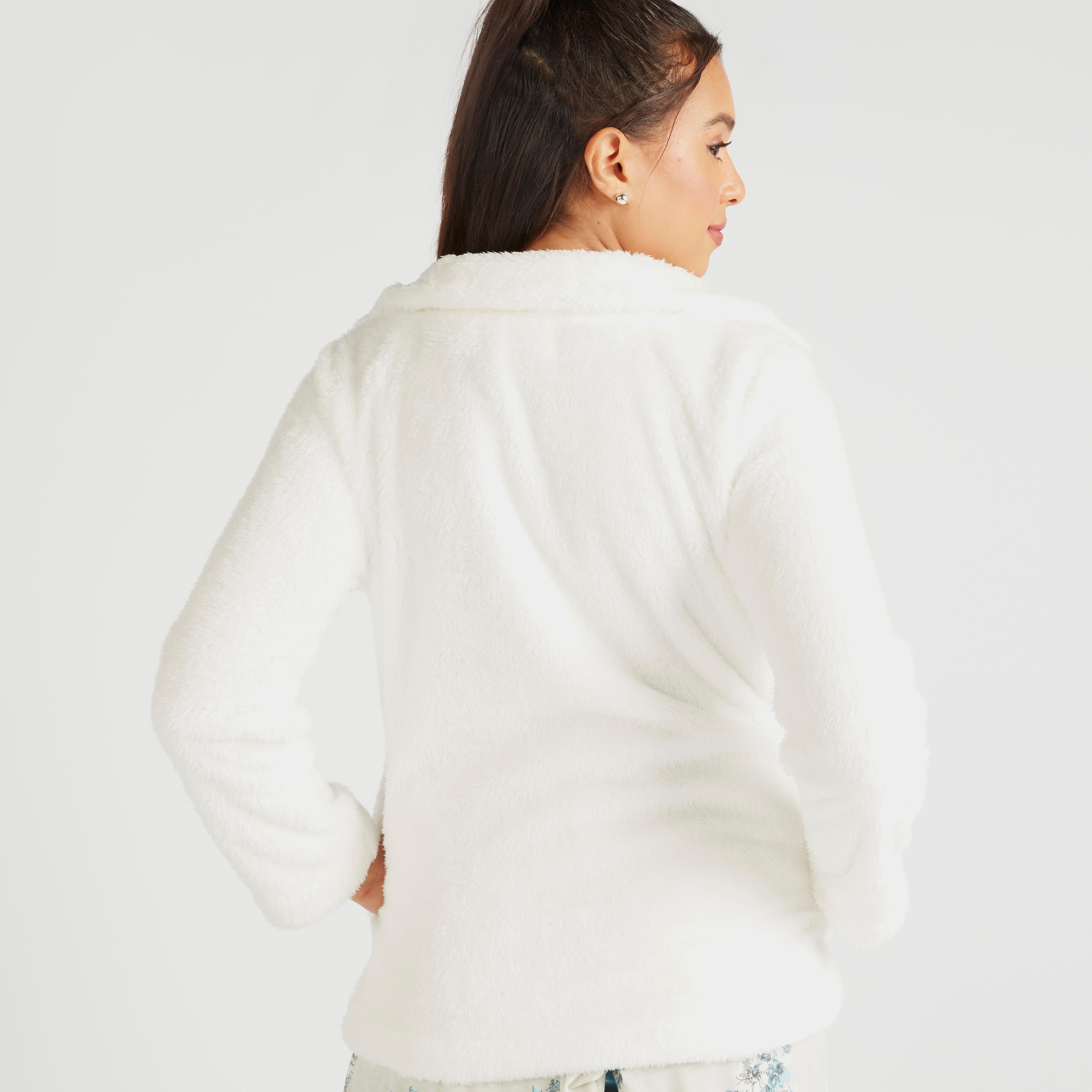 طقم بنطلون بيجاما طويل وتيشيرت بطبعات وجاكيت بسحاب-women-clothing-nightwear-pyjamas-longsets-image-3