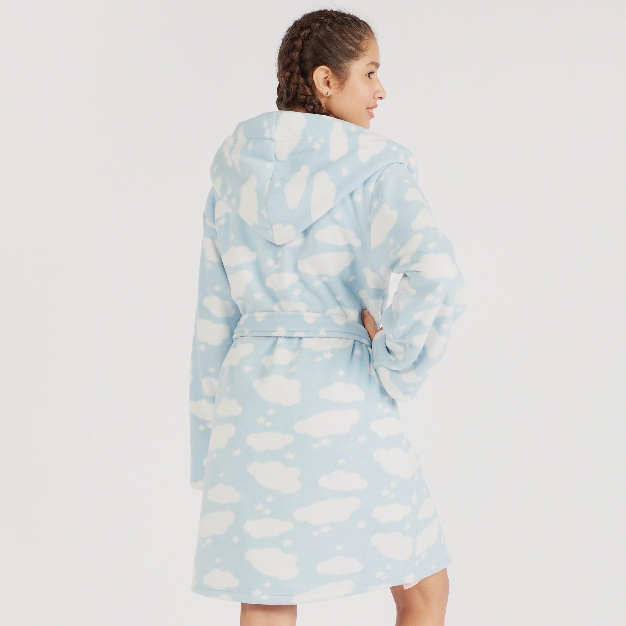 روب نوم بطبعات وقبعة وحزام وحيوب-women-clothing-nightwear-robes-image-4