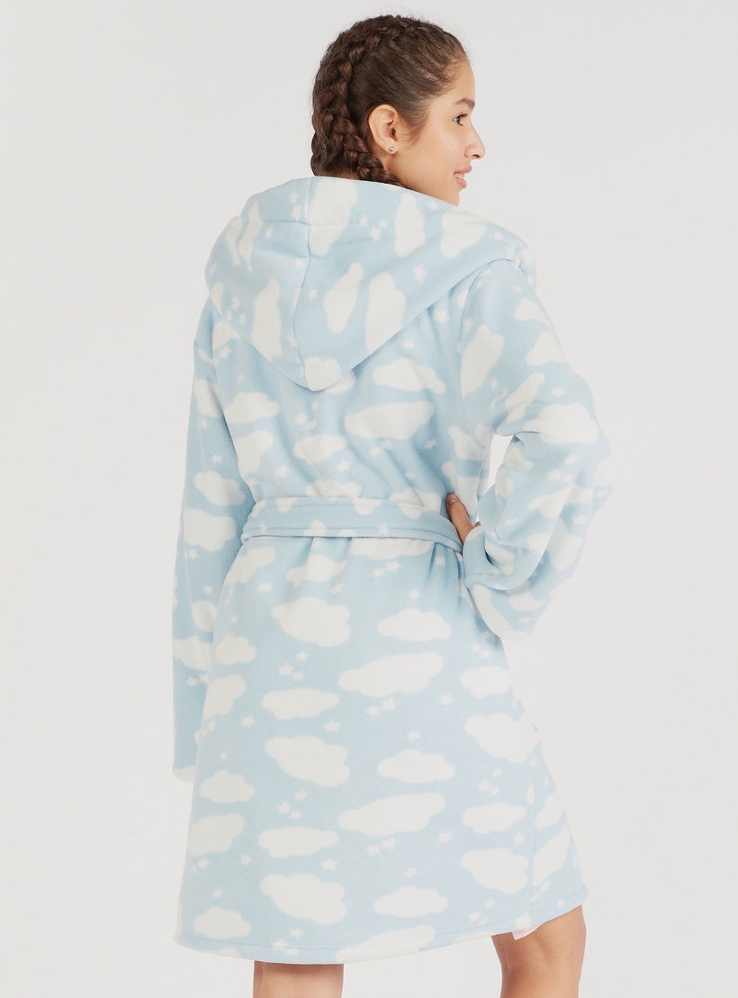روب نوم بطبعات وقبعة وحزام وحيوب-women-clothing-nightwear-robes-image-4