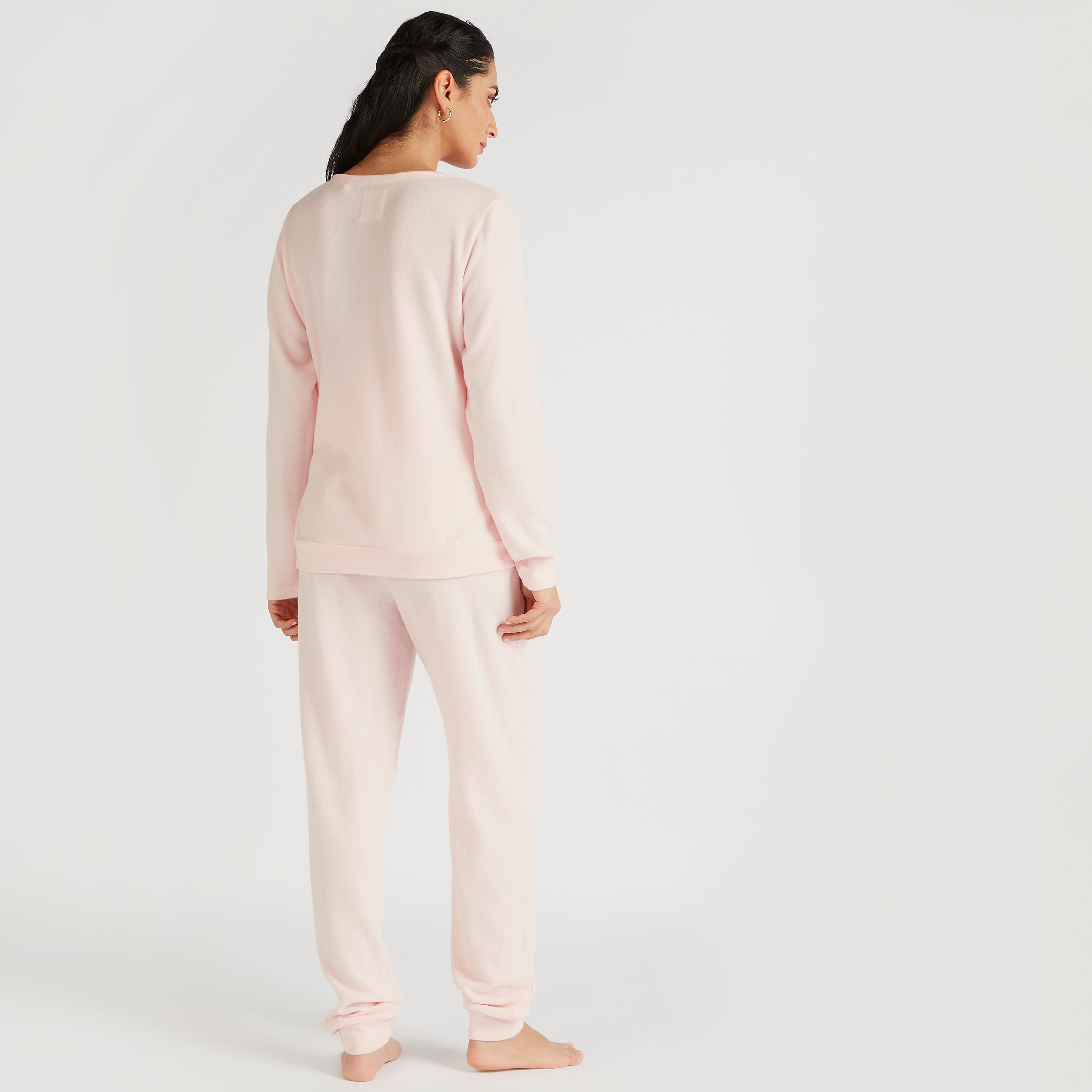 طقم بنطلون بيجاما وبلوزة بياقة v للحوامل-women-clothing-maternity-nightwear-image-4