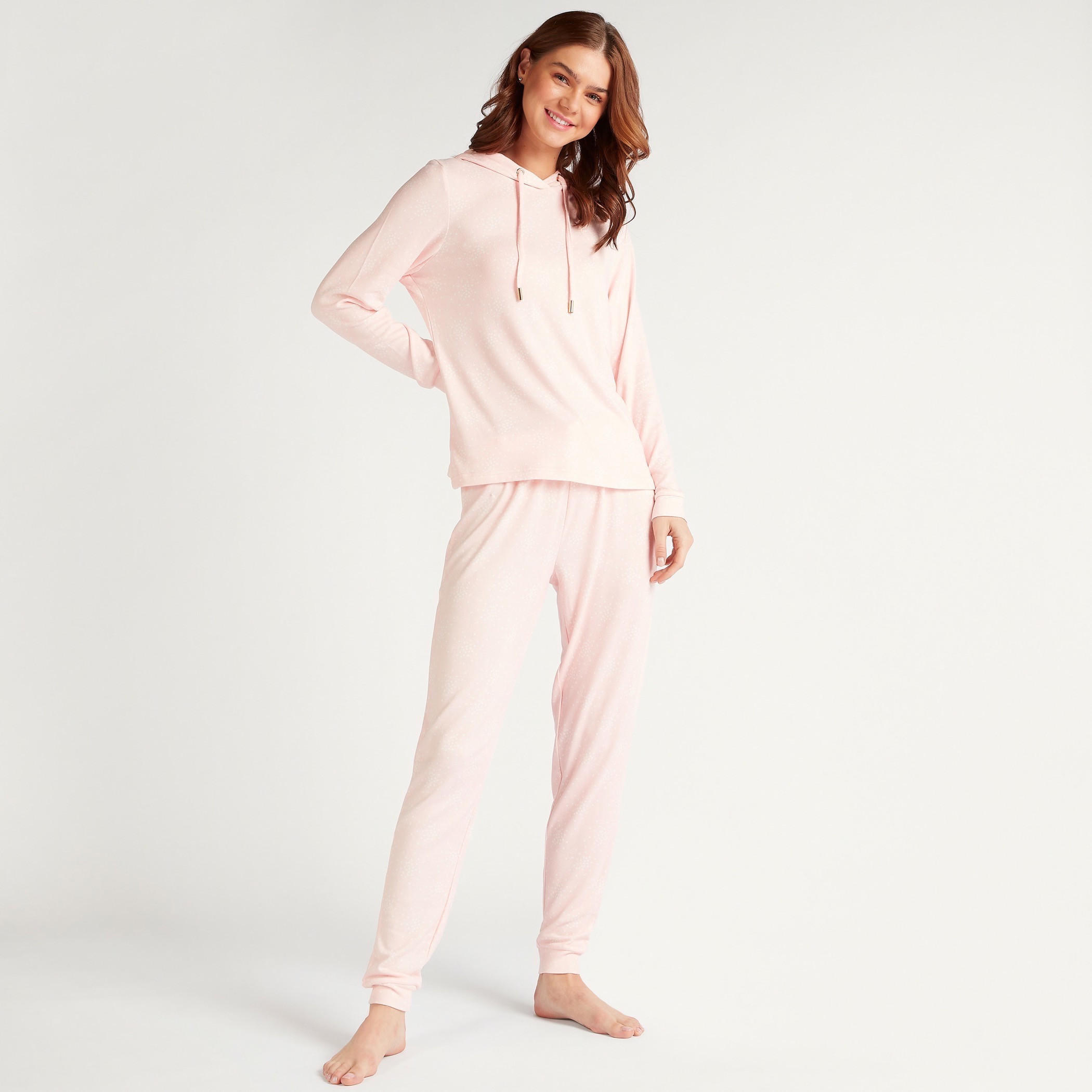 Hooded Long Sleeves T-shirt and Full Length Pyjama Set-women-clothing-nightwear-pyjamas-longsets-image-3