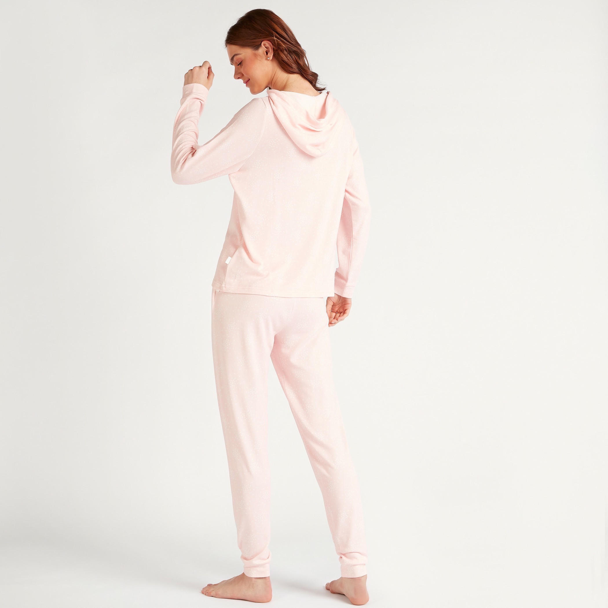 Hooded Long Sleeves T-shirt and Full Length Pyjama Set-women-clothing-nightwear-pyjamas-longsets-image-4
