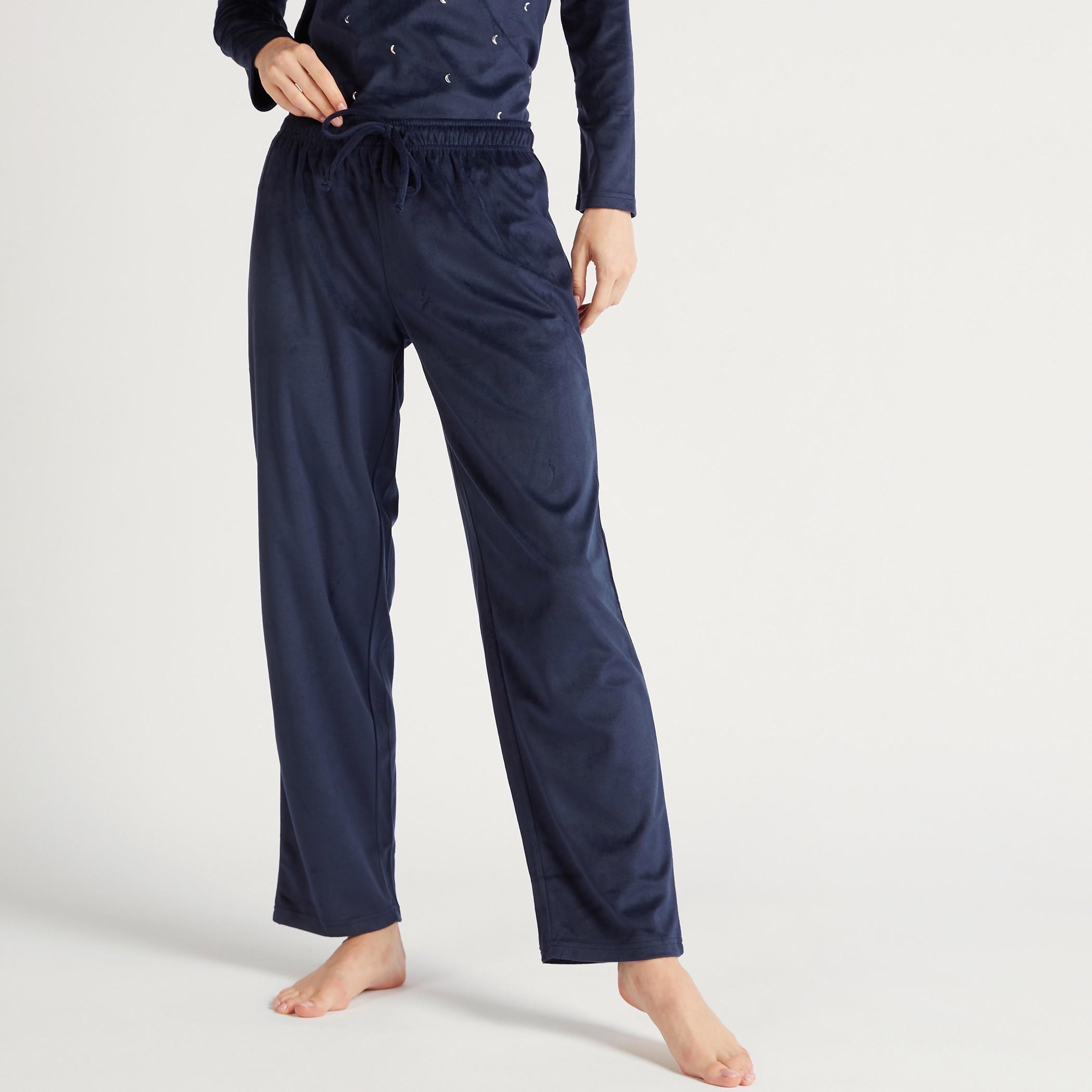 Embellished Crew Neck T-shirt and Pyjama Set-women-clothing-nightwear-pyjamas-longsets-image-6