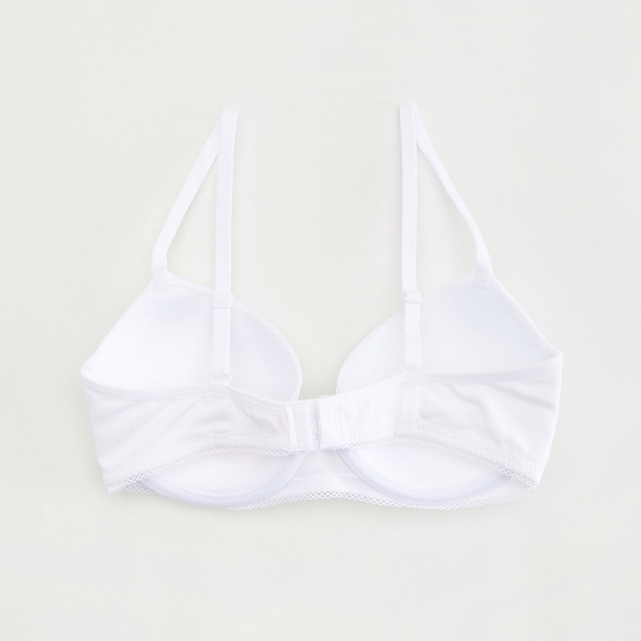صدرية ديمي مبطّنة سادة بخطّافة إغلاق ناعمة-women-clothing-lingerie-bras-image-3